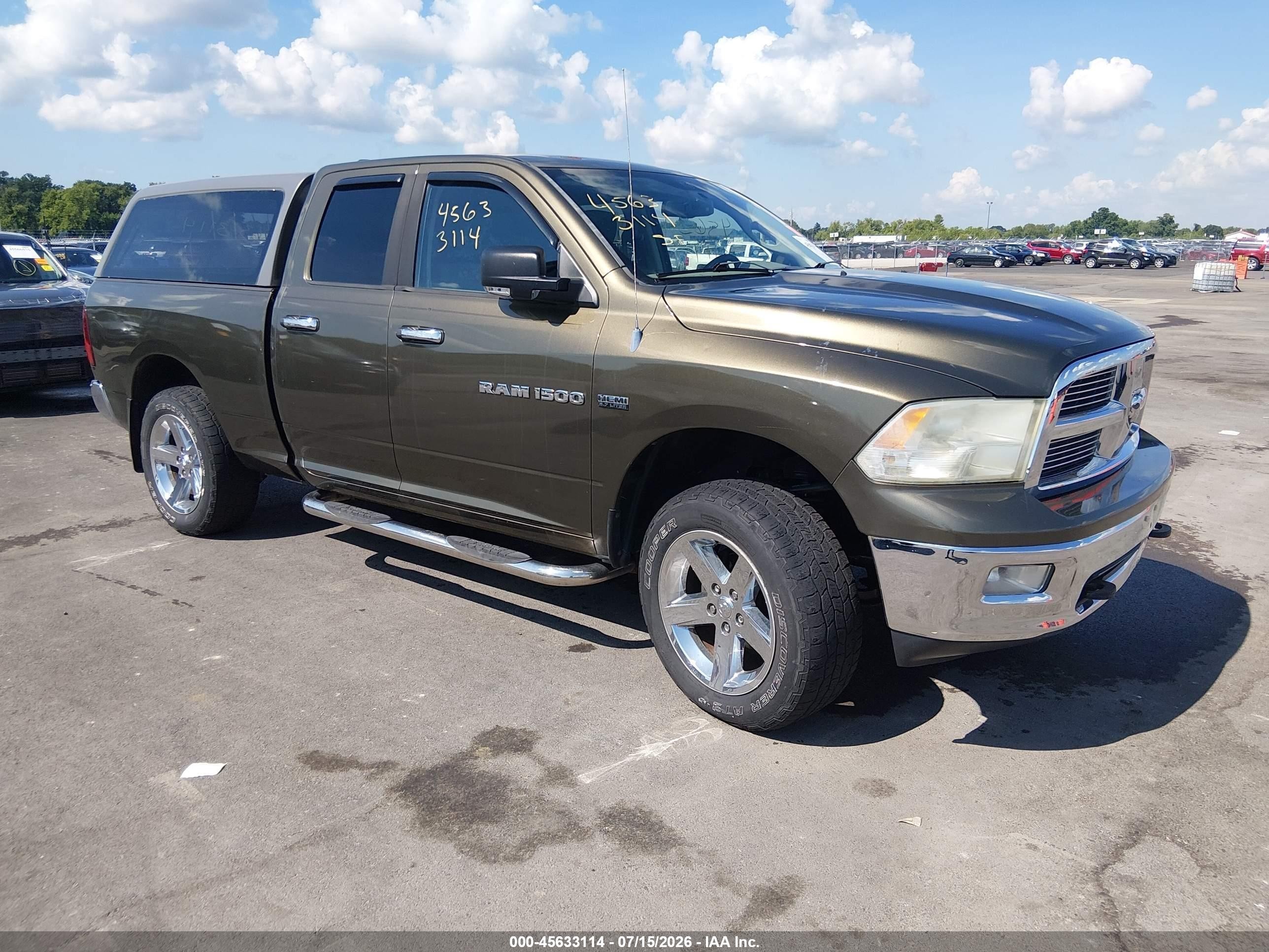 2012 Ram 1500 Big Horn Green vin: 1C6RD7GT8CS328884