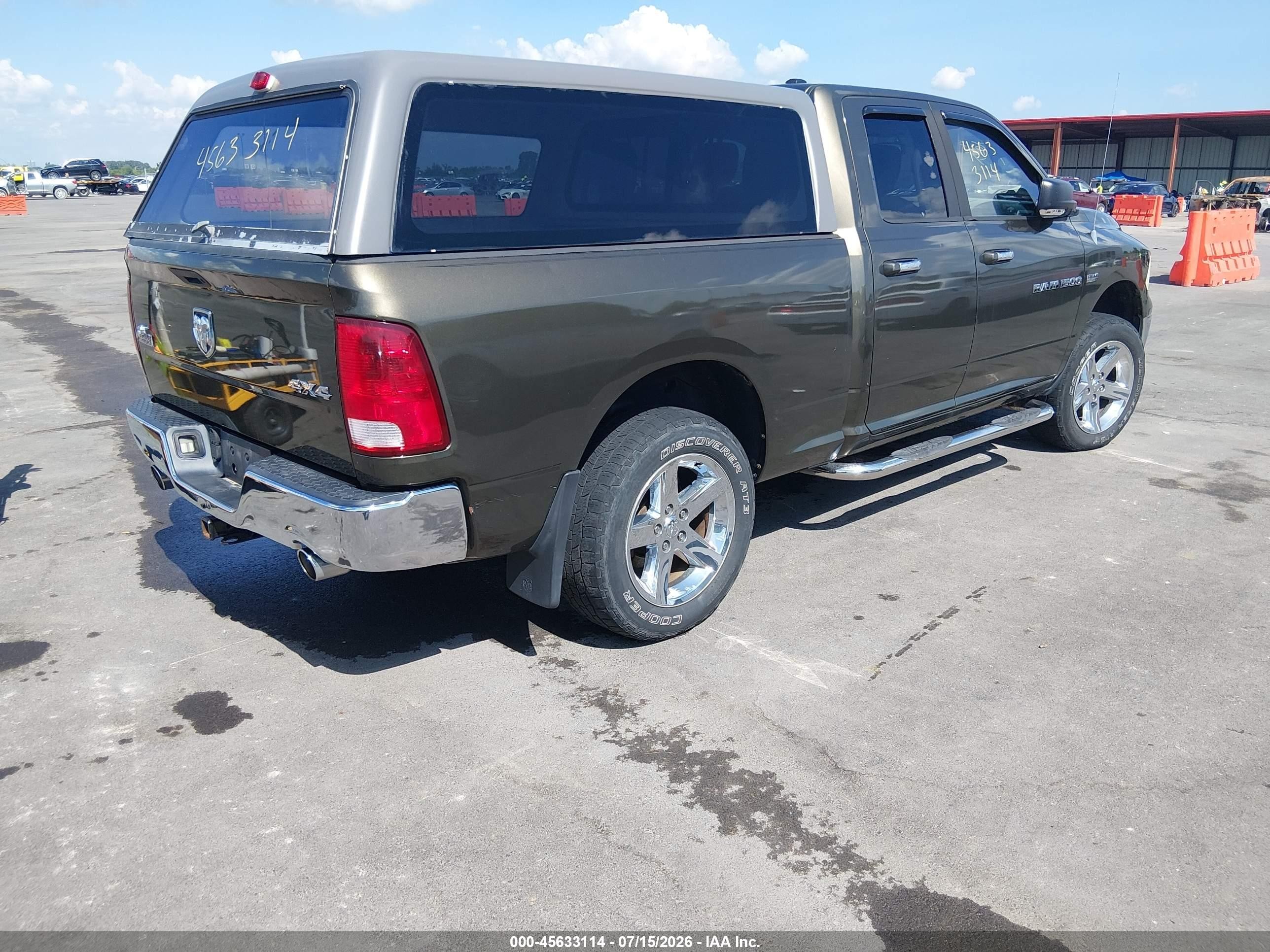 2012 Ram 1500 Big Horn Green vin: 1C6RD7GT8CS328884