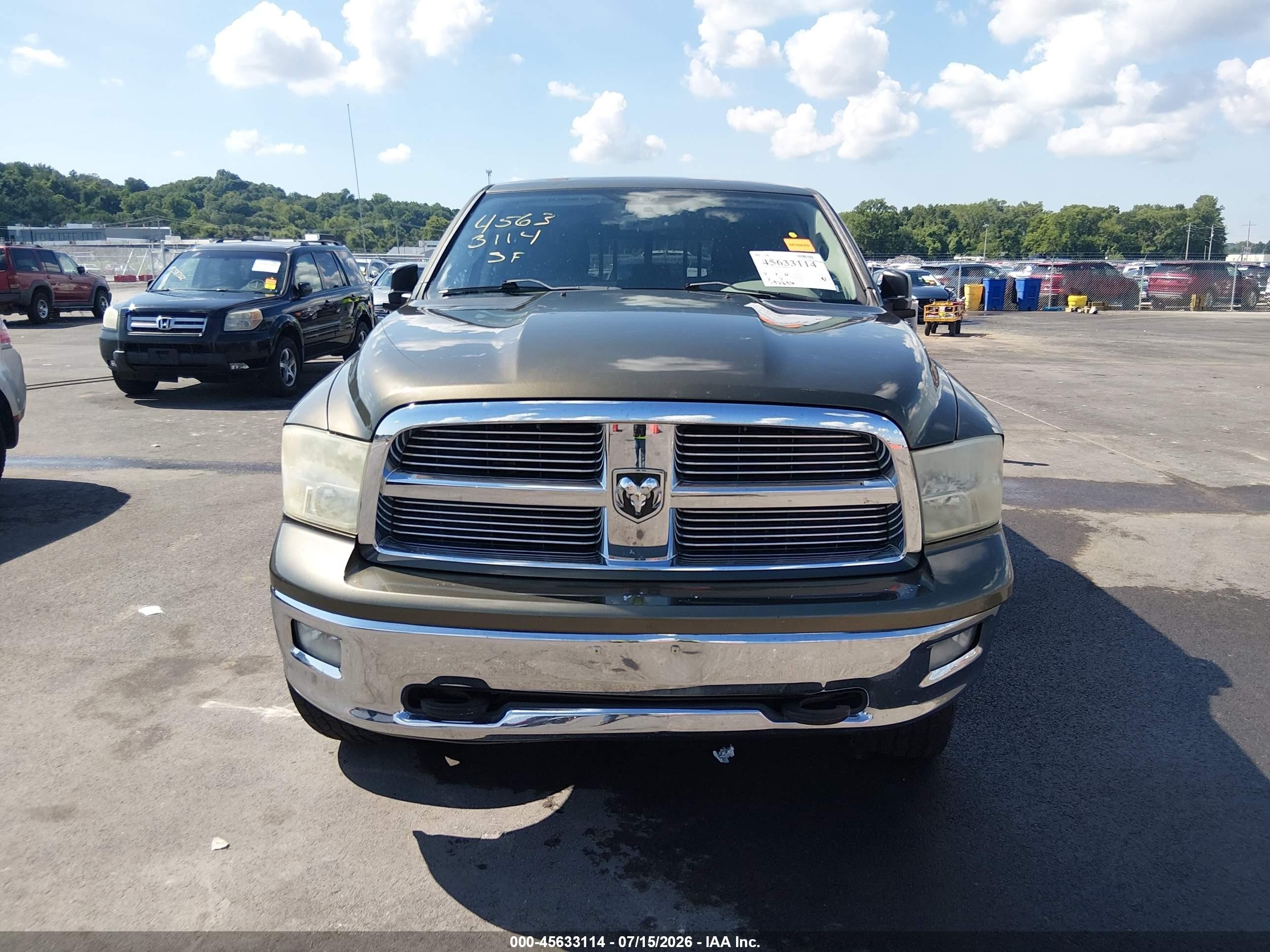 2012 Ram 1500 Big Horn Green vin: 1C6RD7GT8CS328884