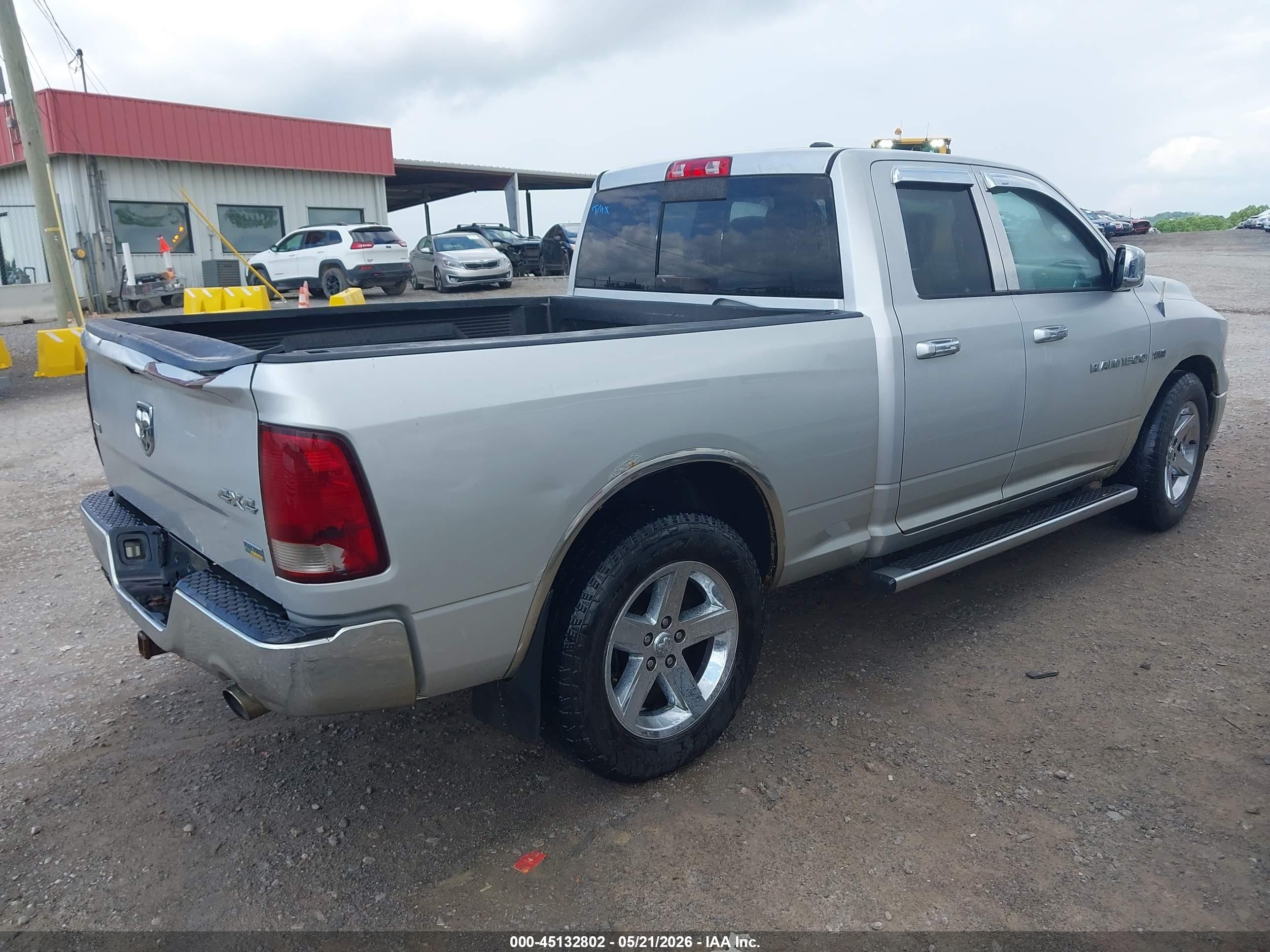 2012 Ram 1500 Slt Silver vin: 1C6RD7GT9CS249708