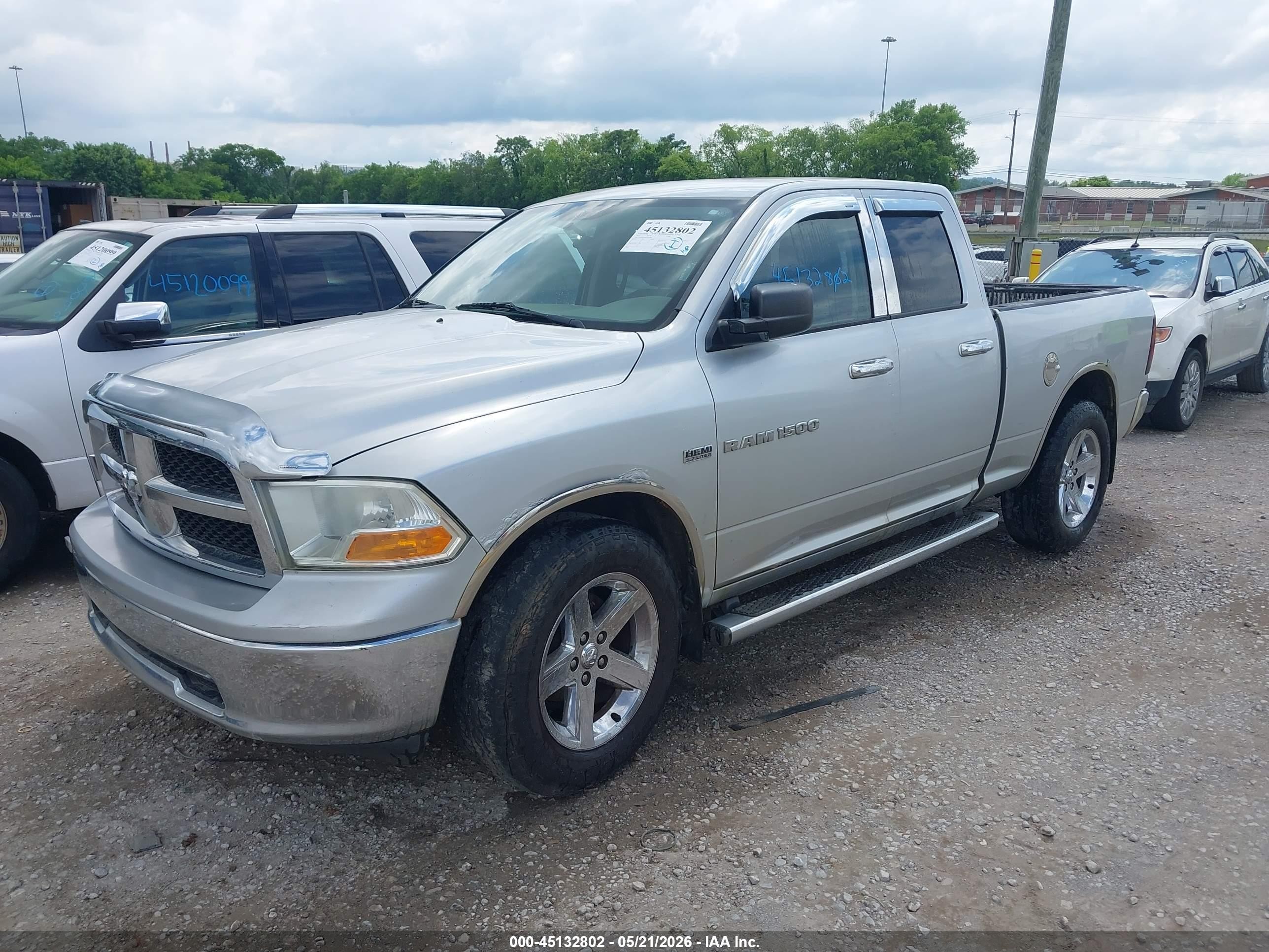 2012 Ram 1500 Slt Silver vin: 1C6RD7GT9CS249708