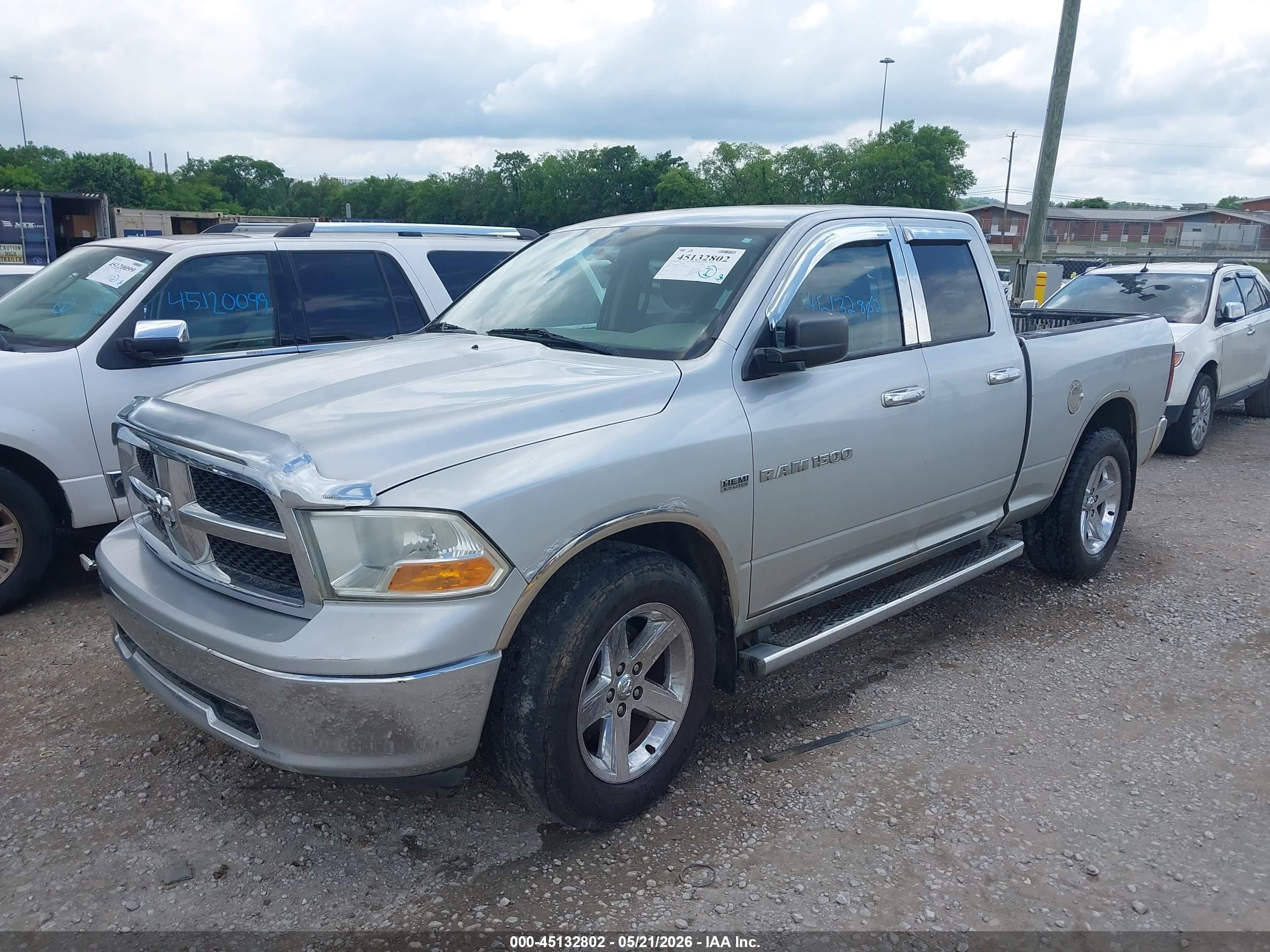 2012 Ram 1500 Slt Silver vin: 1C6RD7GT9CS249708
