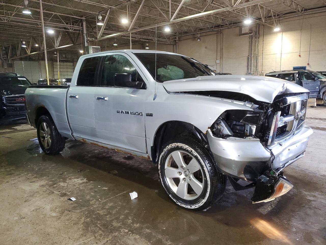 2012 Dodge Ram 1500 Slt Silver vin: 1C6RD7GT9CS298018