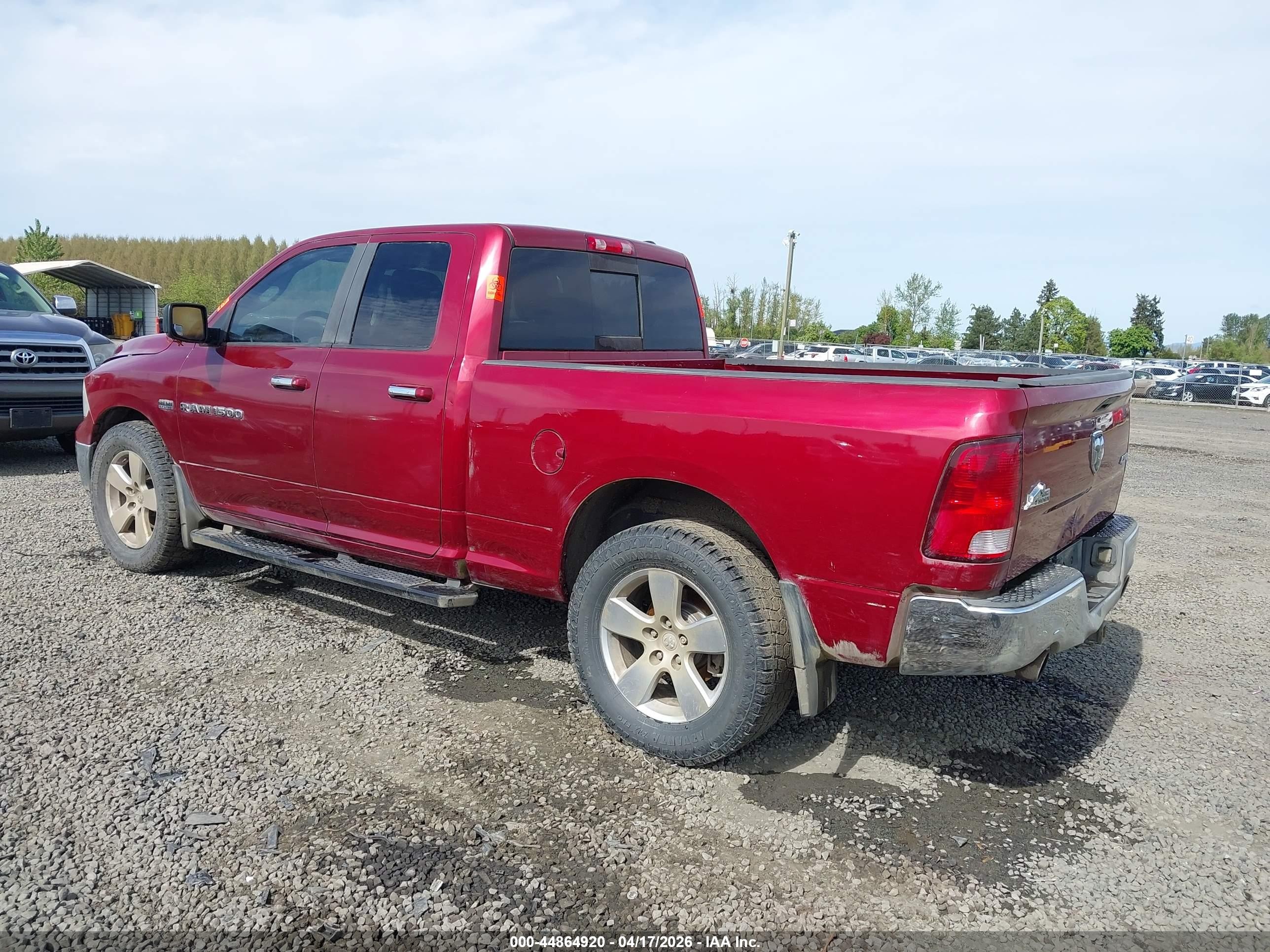 2012 Ram 1500 Slt Red vin: 1C6RD7GTXCS156163
