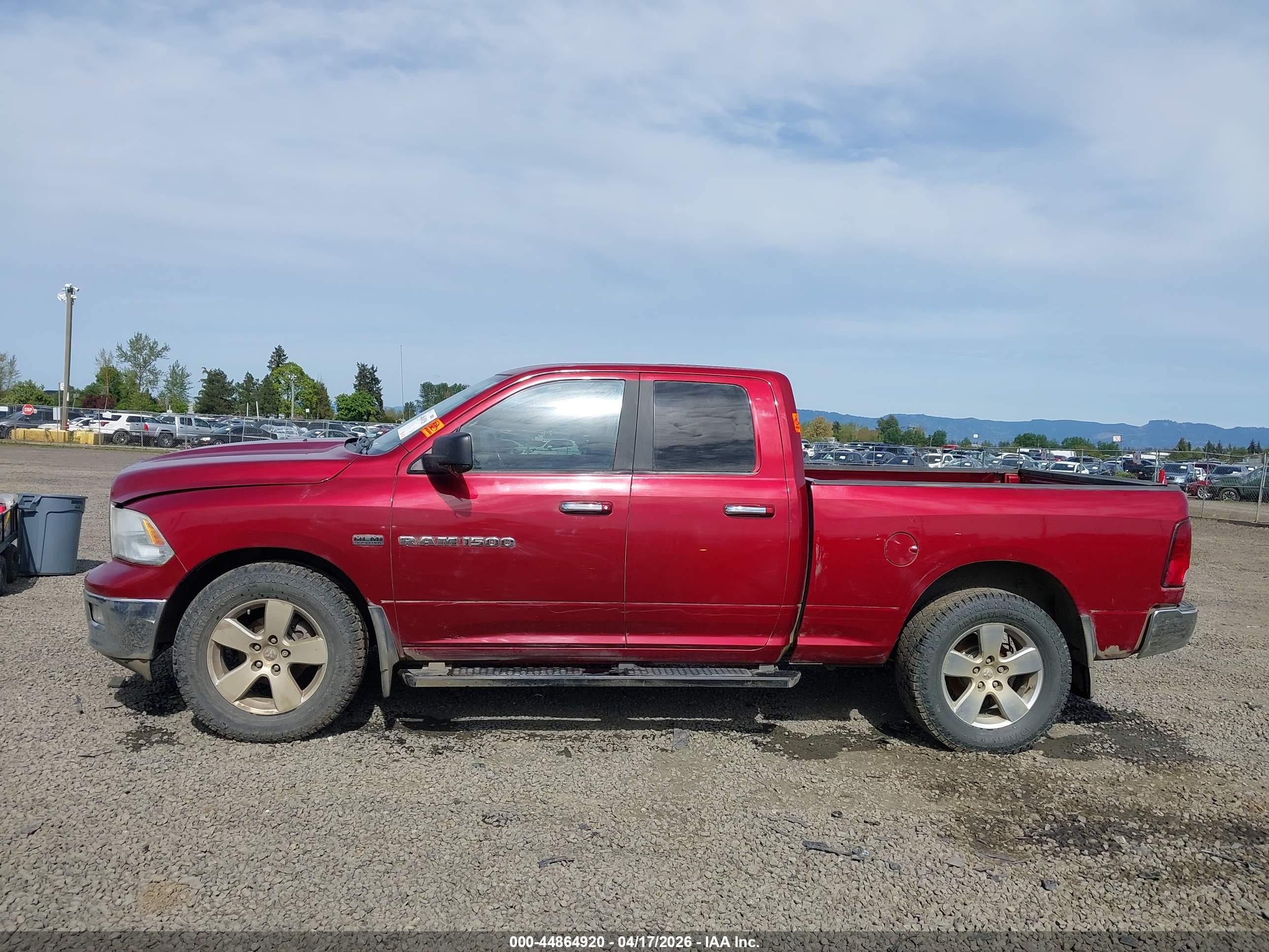 2012 Ram 1500 Slt Red vin: 1C6RD7GTXCS156163