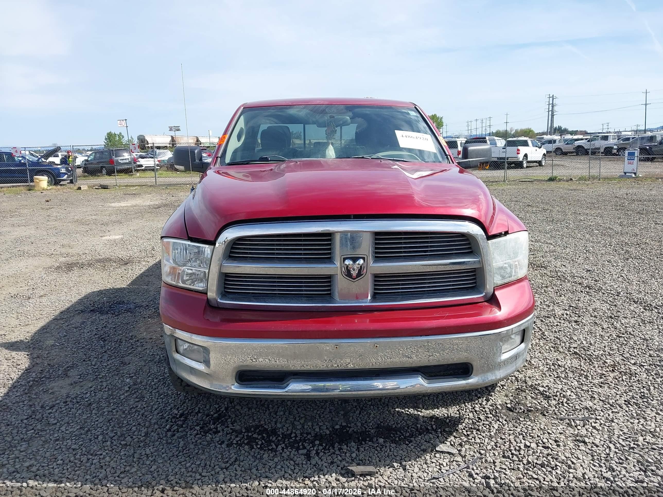 2012 Ram 1500 Slt Red vin: 1C6RD7GTXCS156163