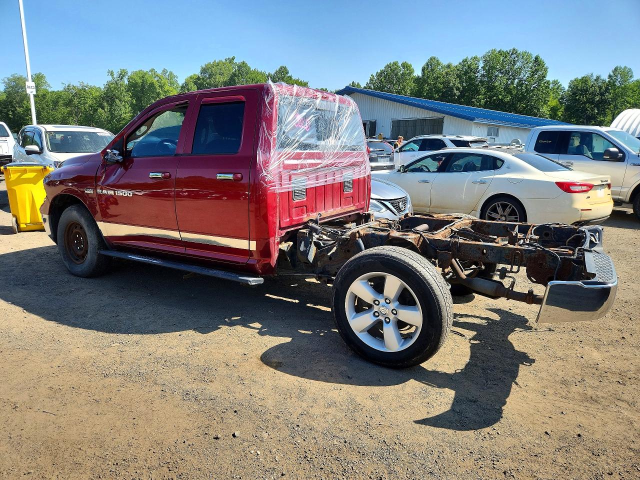2012 Dodge Ram 1500 Slt Бордовый vin: 1C6RD7GTXCS180575