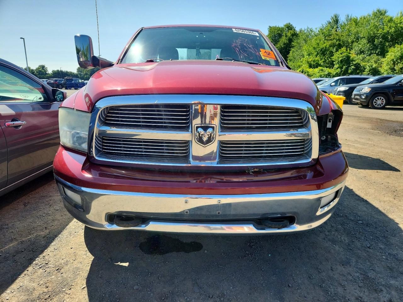 2012 Dodge Ram 1500 Slt Бордовый vin: 1C6RD7GTXCS180575