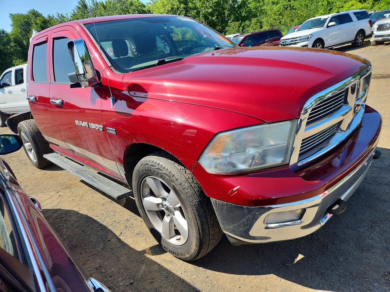 2012 Dodge Ram 1500 Slt Бордовый vin: 1C6RD7GTXCS180575