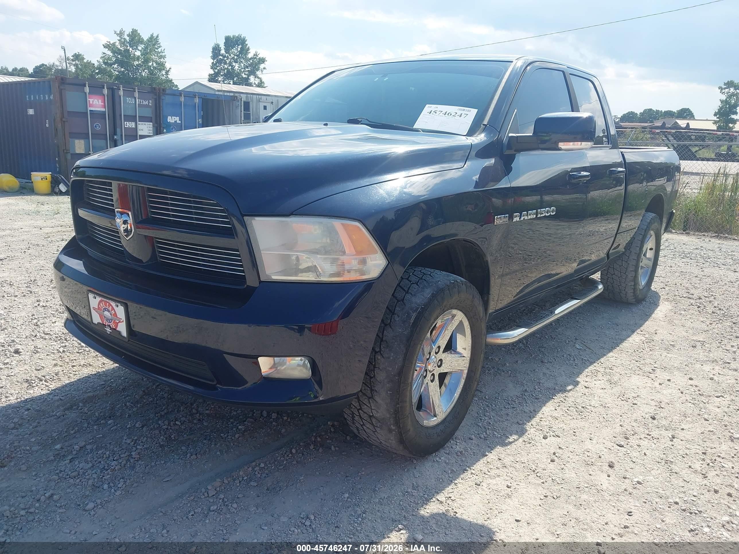 2012 Ram 1500 Sport Black vin: 1C6RD7HT3CS154429