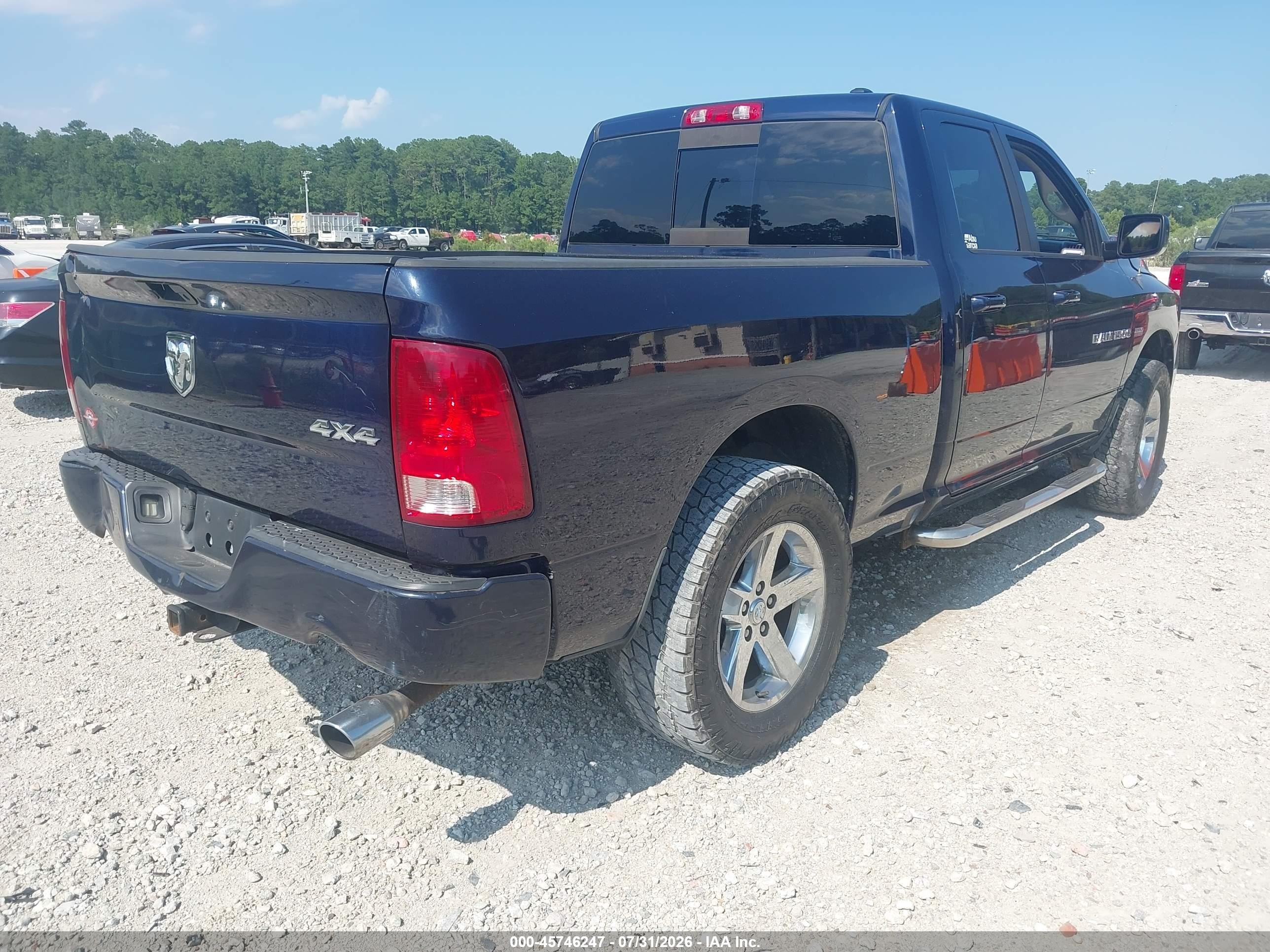 2012 Ram 1500 Sport Black vin: 1C6RD7HT3CS154429
