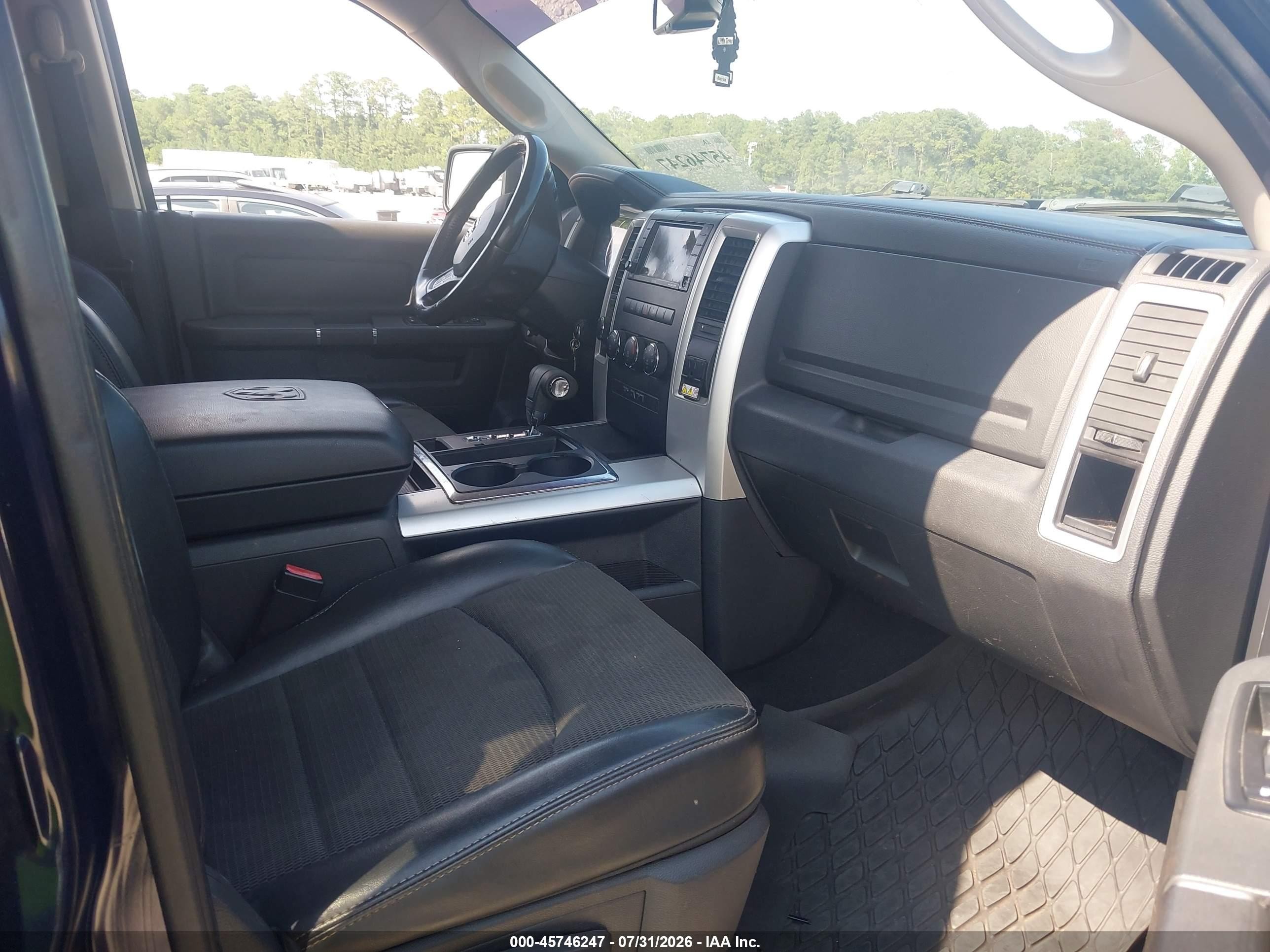 2012 Ram 1500 Sport Black vin: 1C6RD7HT3CS154429