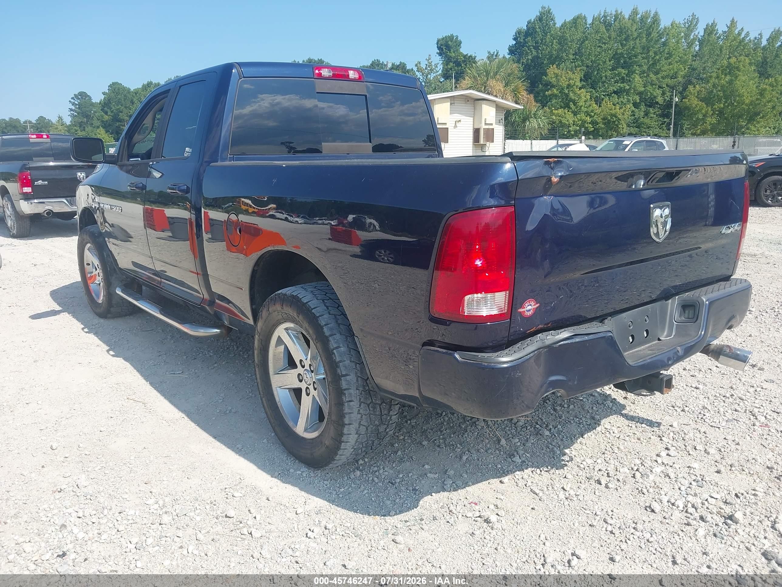 2012 Ram 1500 Sport Black vin: 1C6RD7HT3CS154429