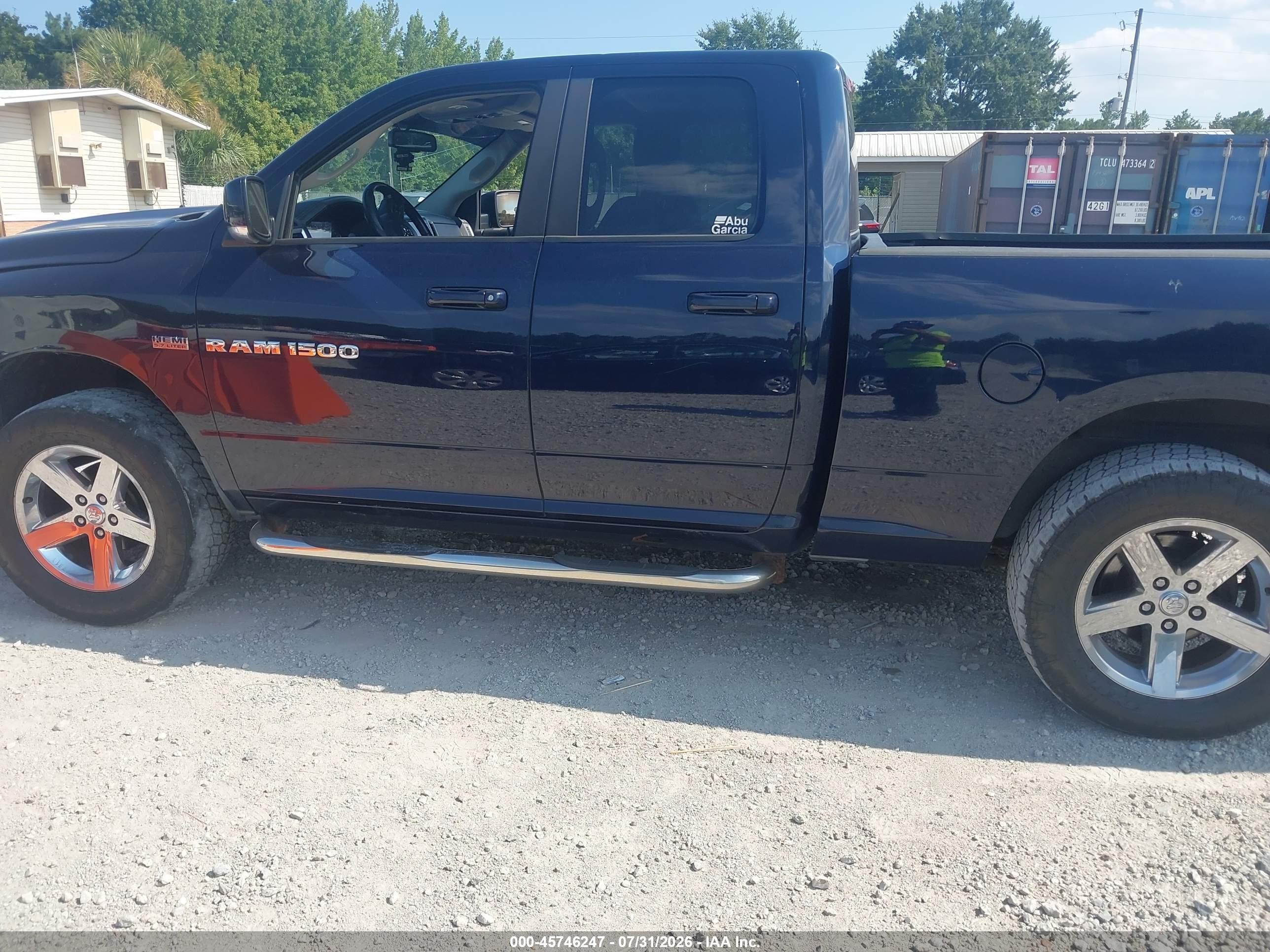 2012 Ram 1500 Sport Black vin: 1C6RD7HT3CS154429