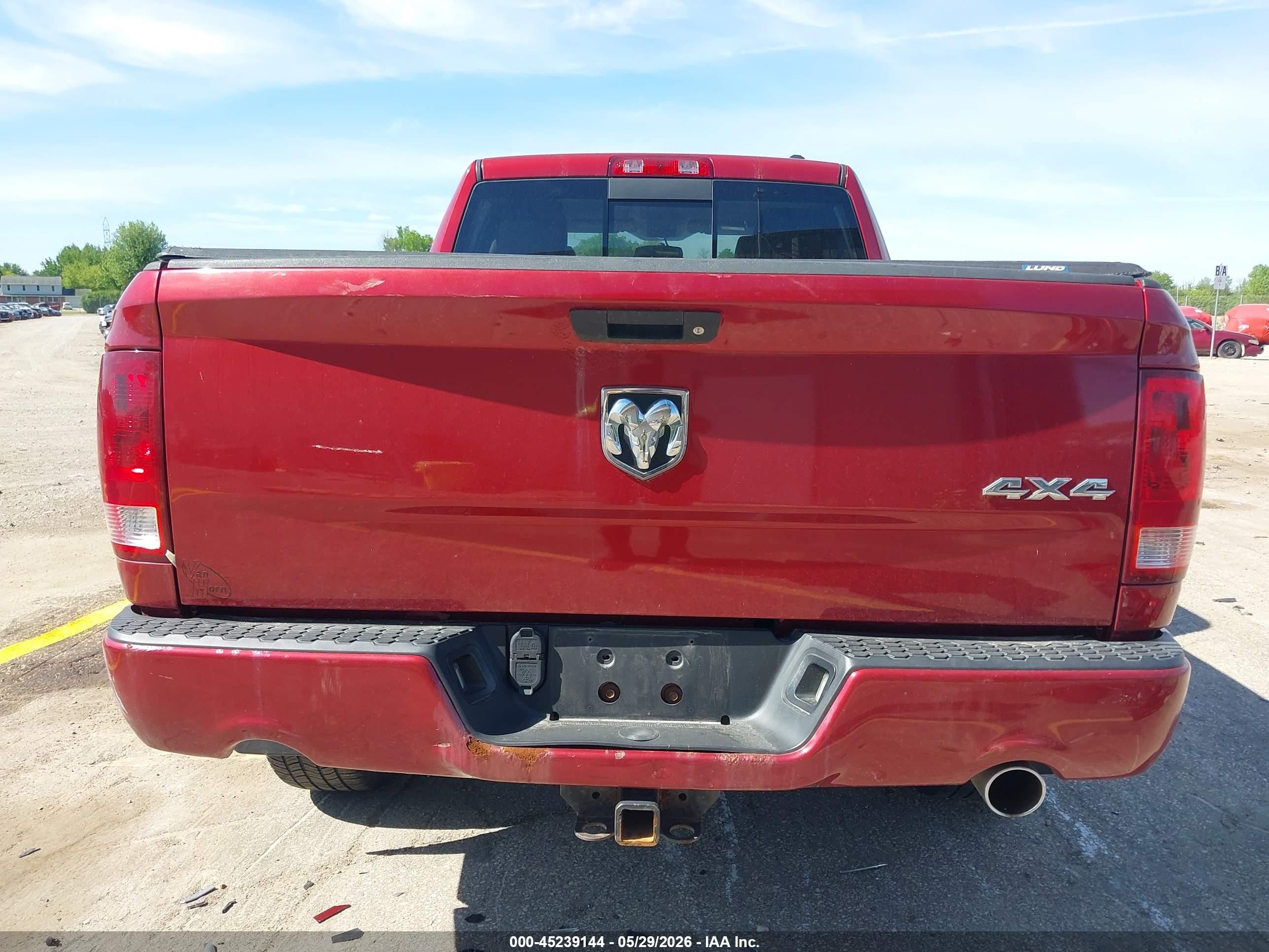 2012 Ram 1500 Sport Burgundy vin: 1C6RD7HT4CS114876