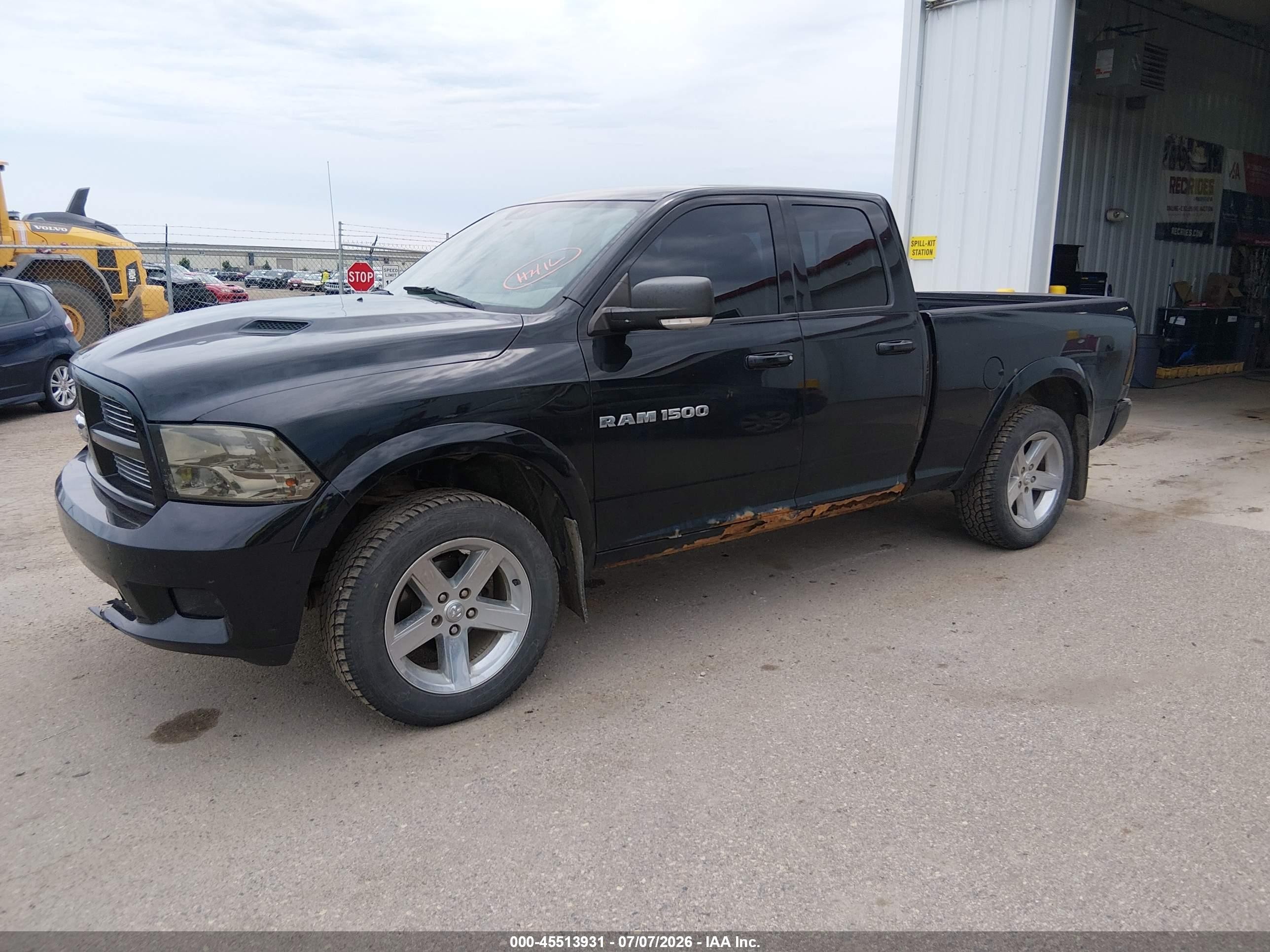 2012 Ram 1500 Sport Black vin: 1C6RD7HT5CS151838