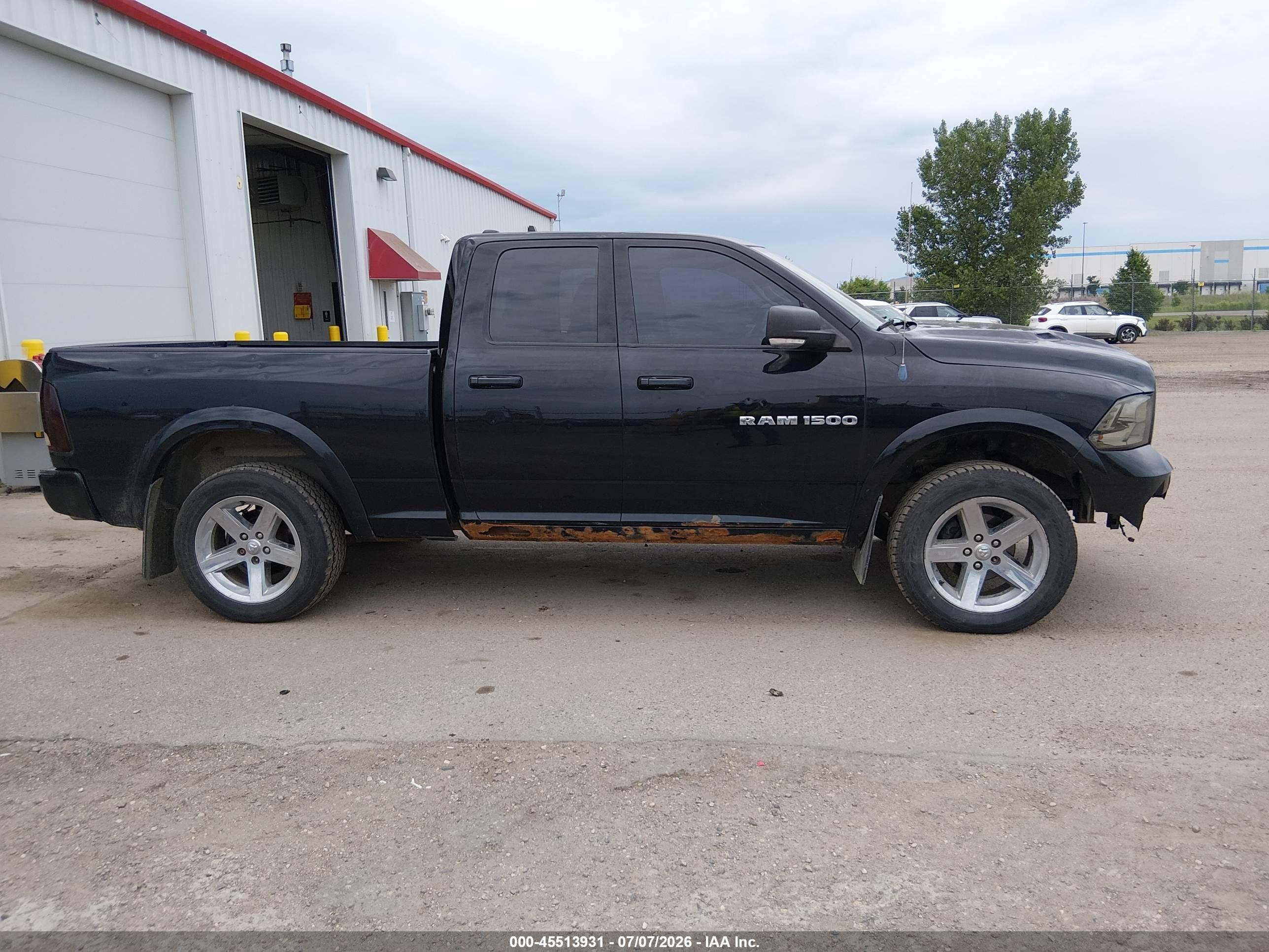 2012 Ram 1500 Sport Black vin: 1C6RD7HT5CS151838