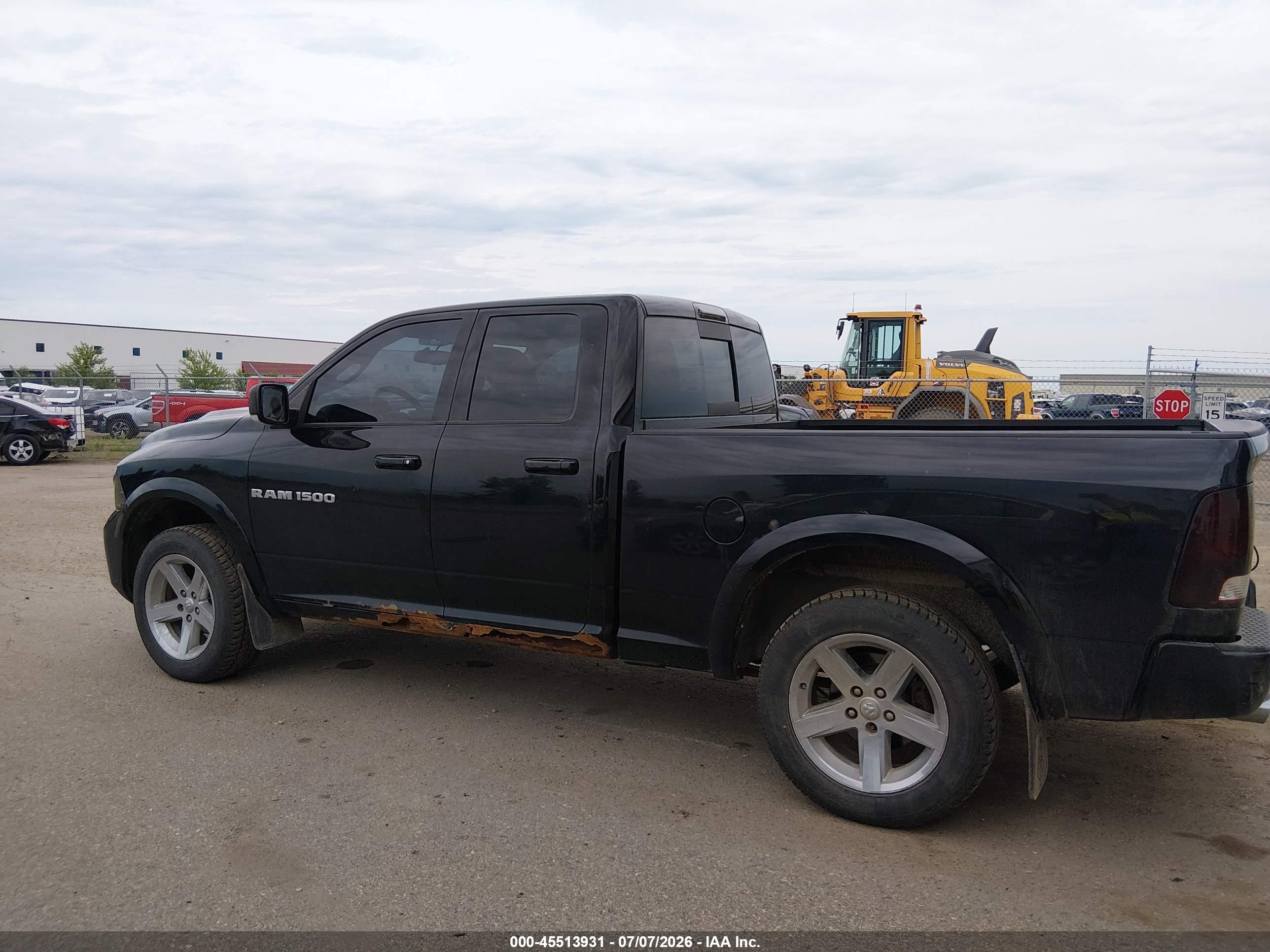 2012 Ram 1500 Sport Black vin: 1C6RD7HT5CS151838