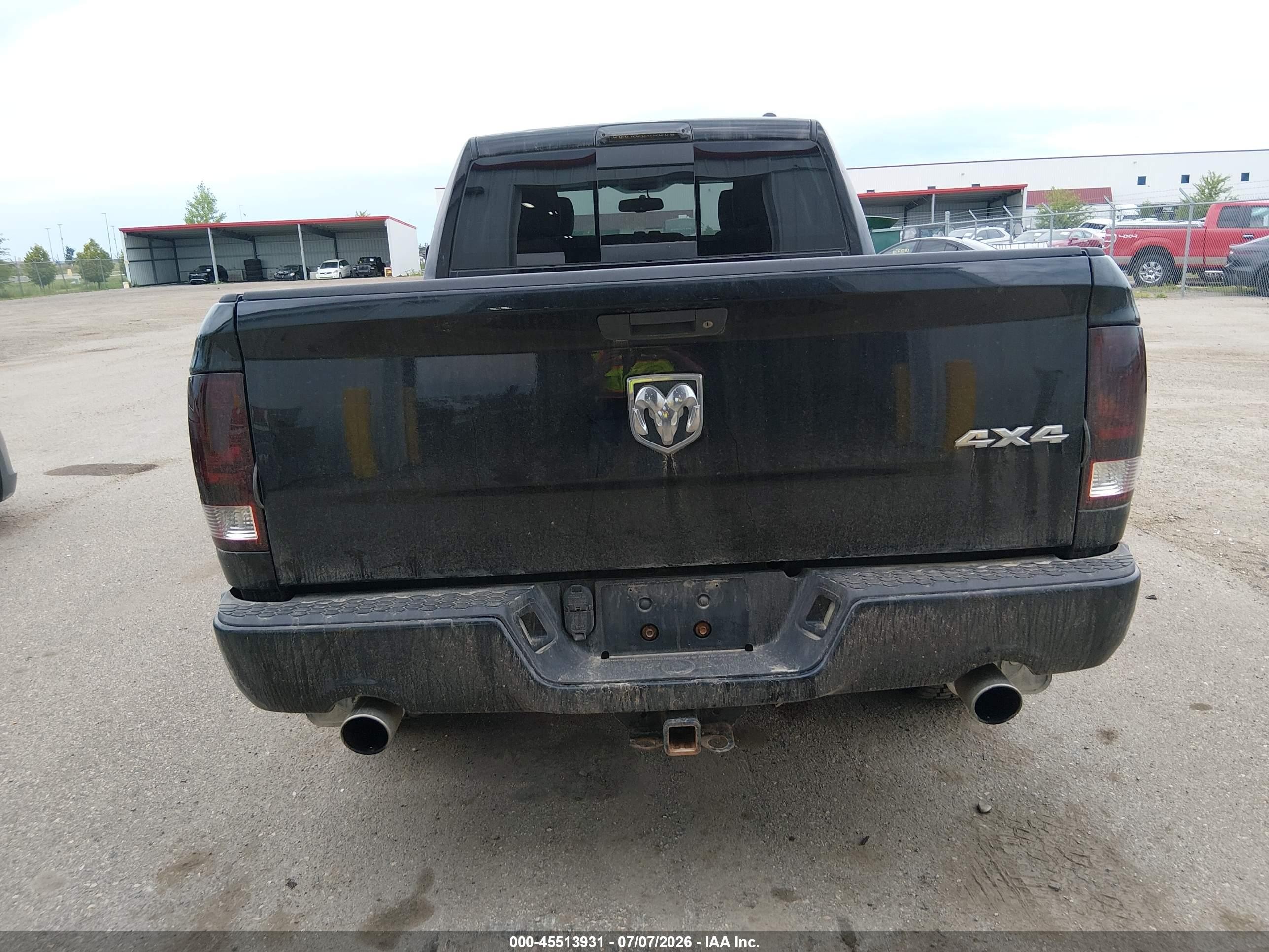 2012 Ram 1500 Sport Black vin: 1C6RD7HT5CS151838