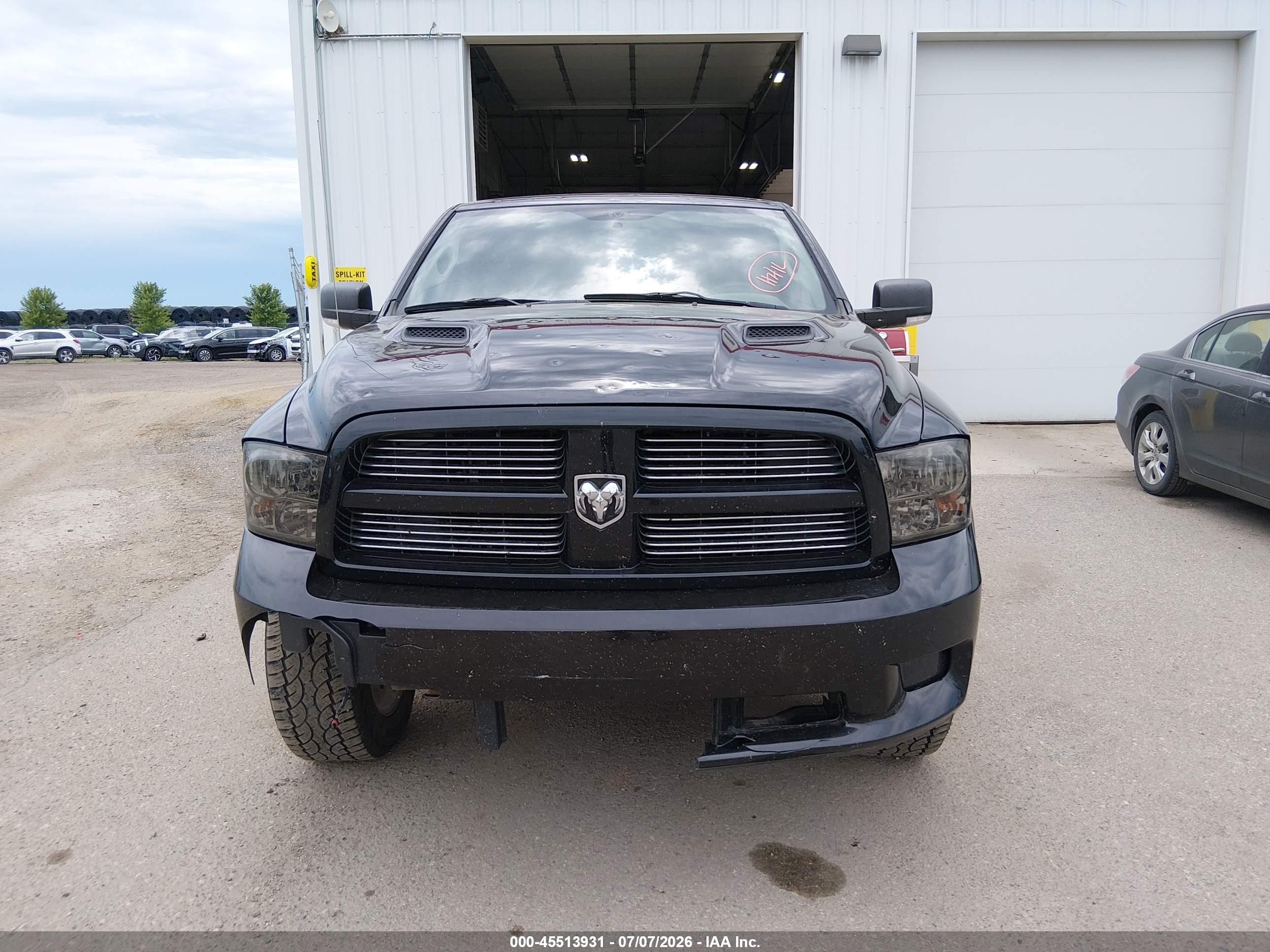 2012 Ram 1500 Sport Black vin: 1C6RD7HT5CS151838