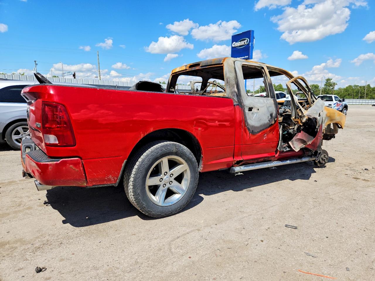 2012 Dodge Ram 1500 Sport Red vin: 1C6RD7HT6CS128620