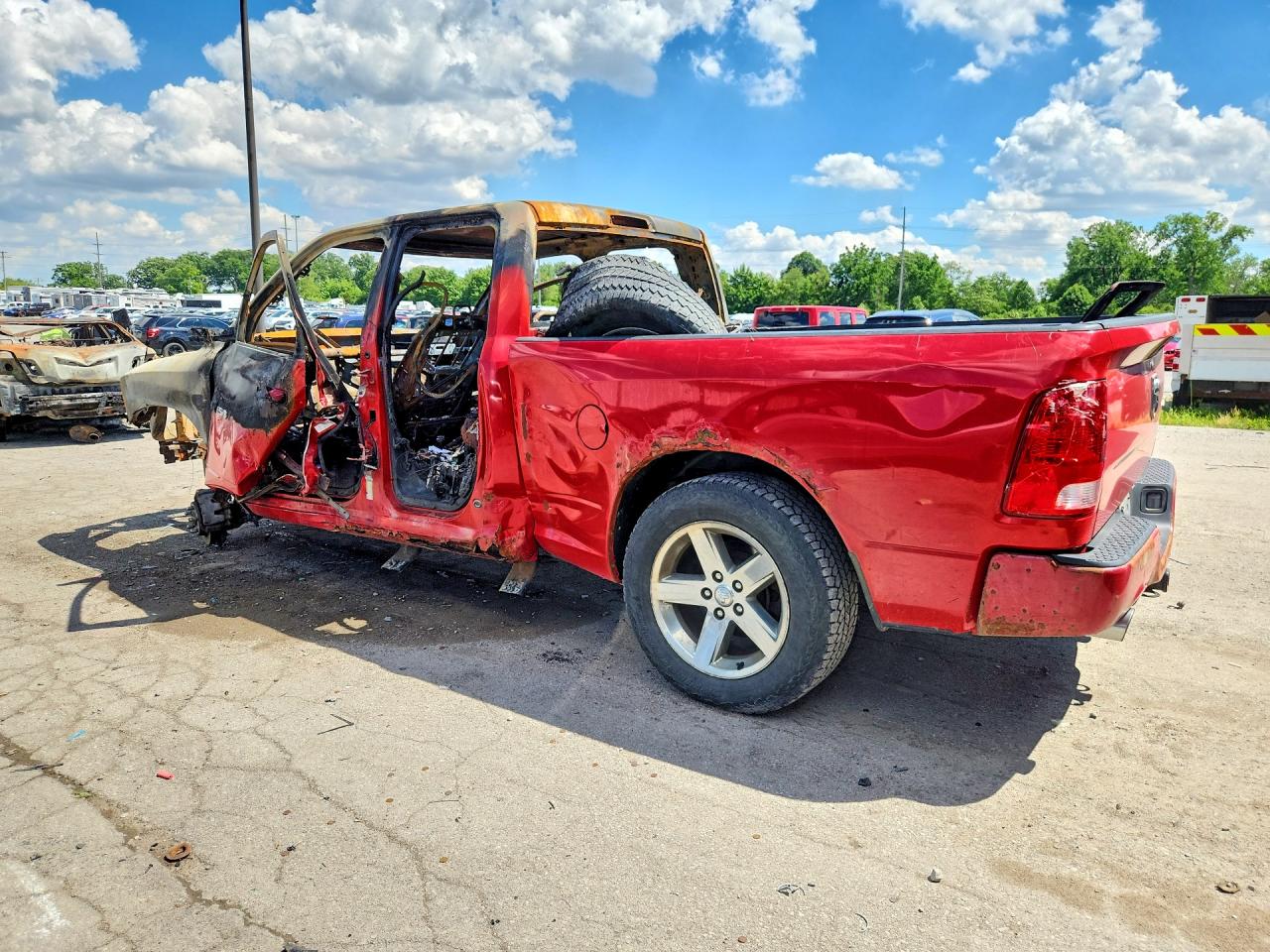 2012 Dodge Ram 1500 Sport Red vin: 1C6RD7HT6CS128620