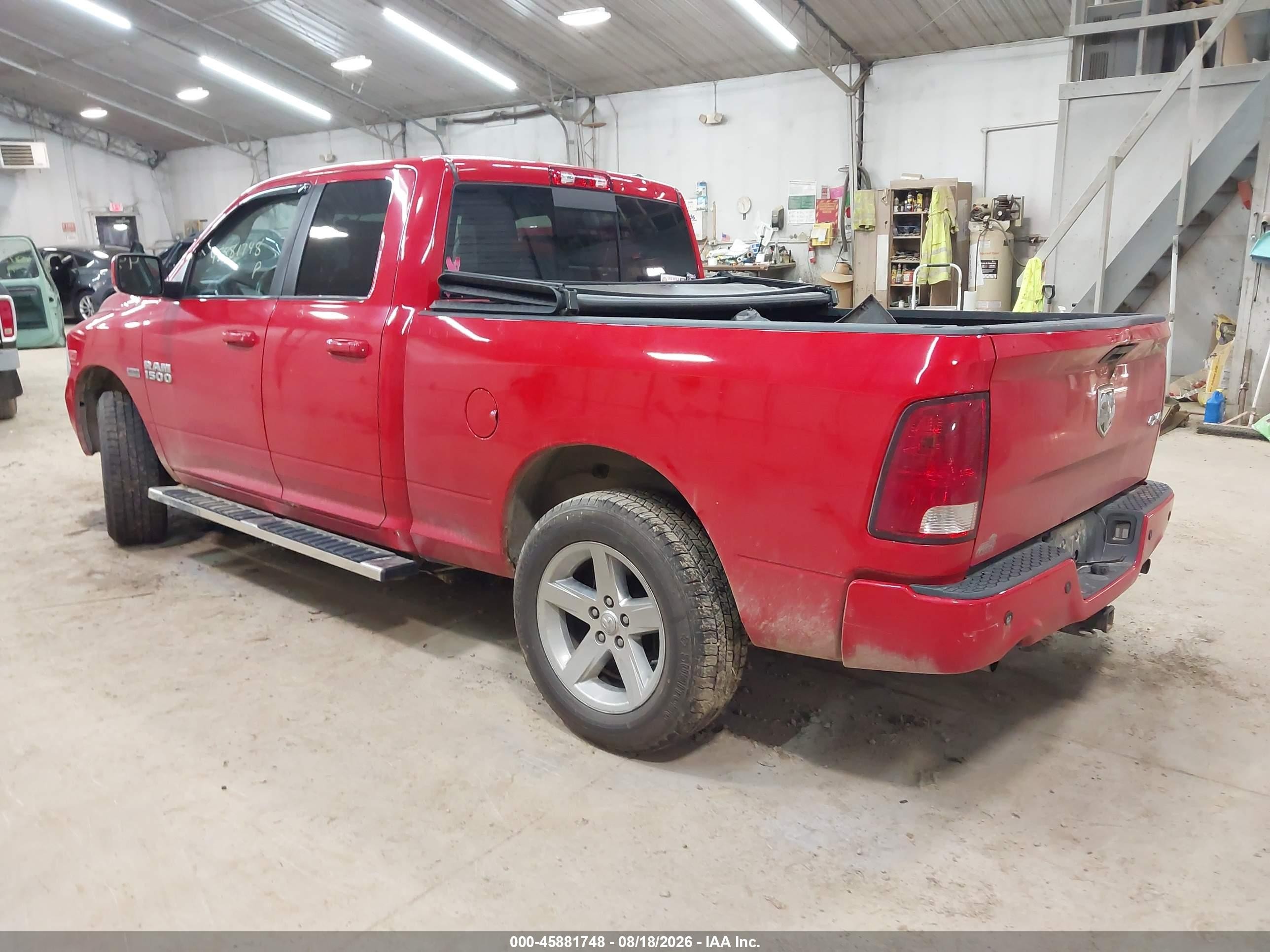 2012 Ram 1500 Sport Red vin: 1C6RD7HT8CS114346