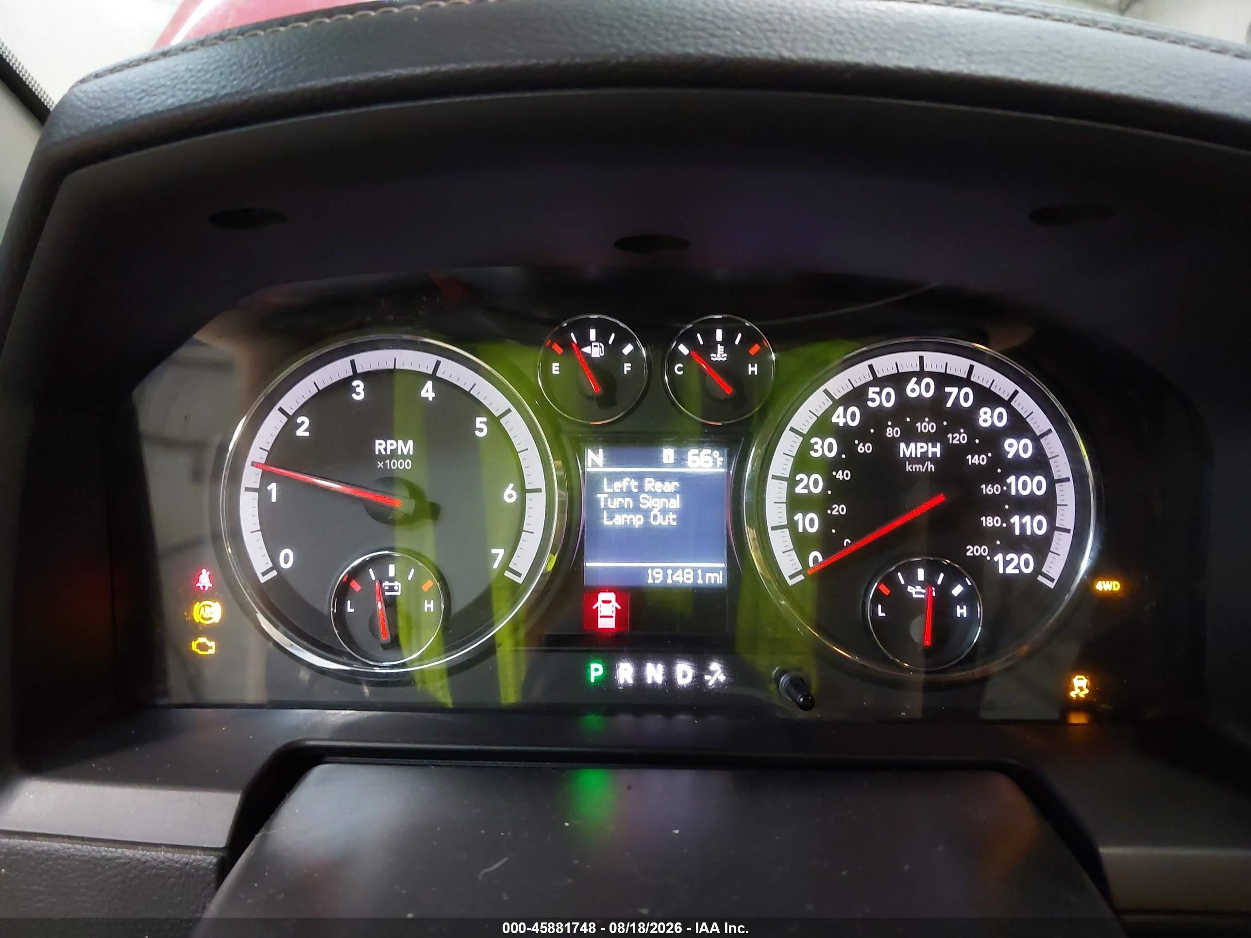 2012 Ram 1500 Sport Red vin: 1C6RD7HT8CS114346
