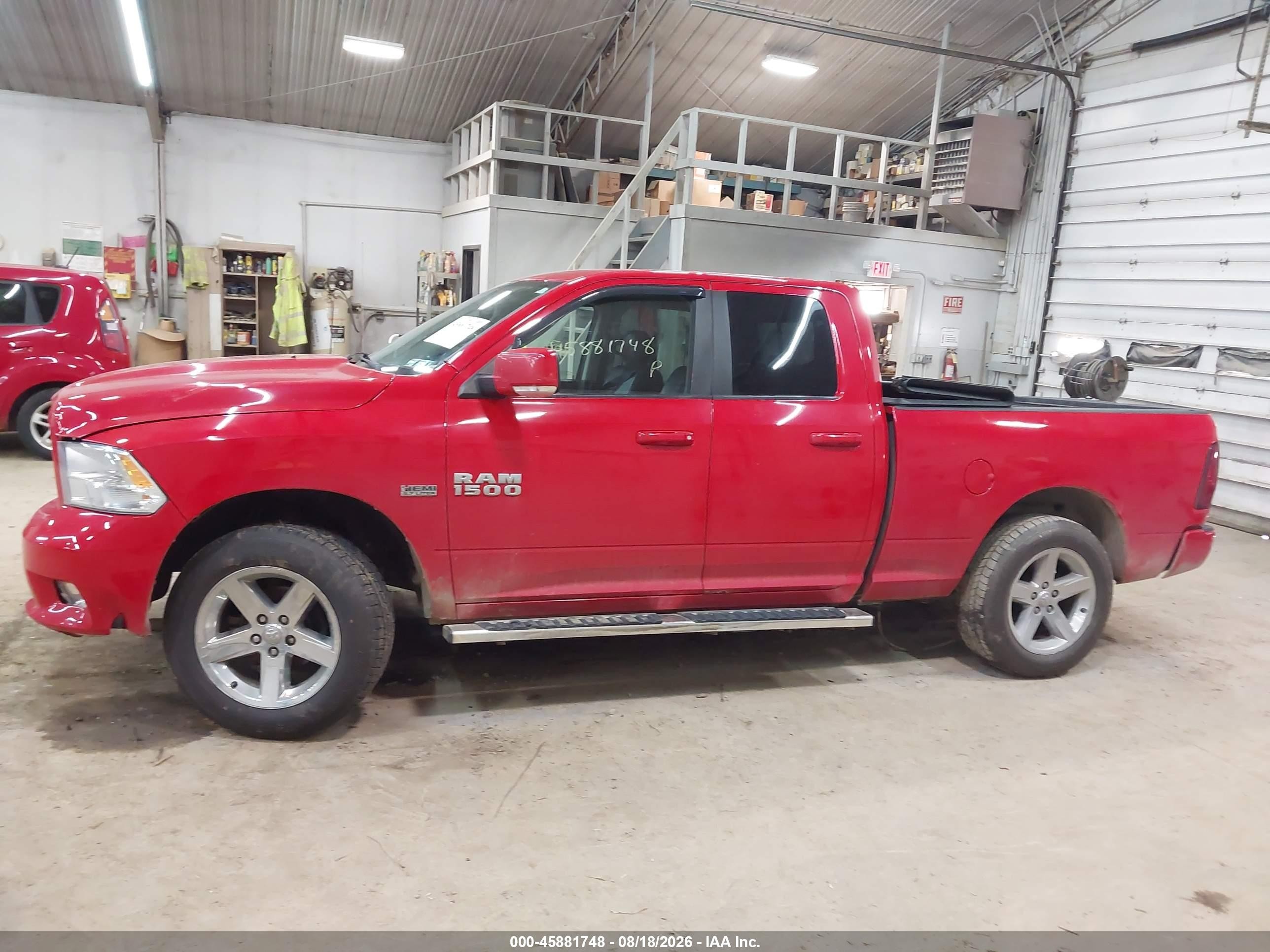 2012 Ram 1500 Sport Red vin: 1C6RD7HT8CS114346