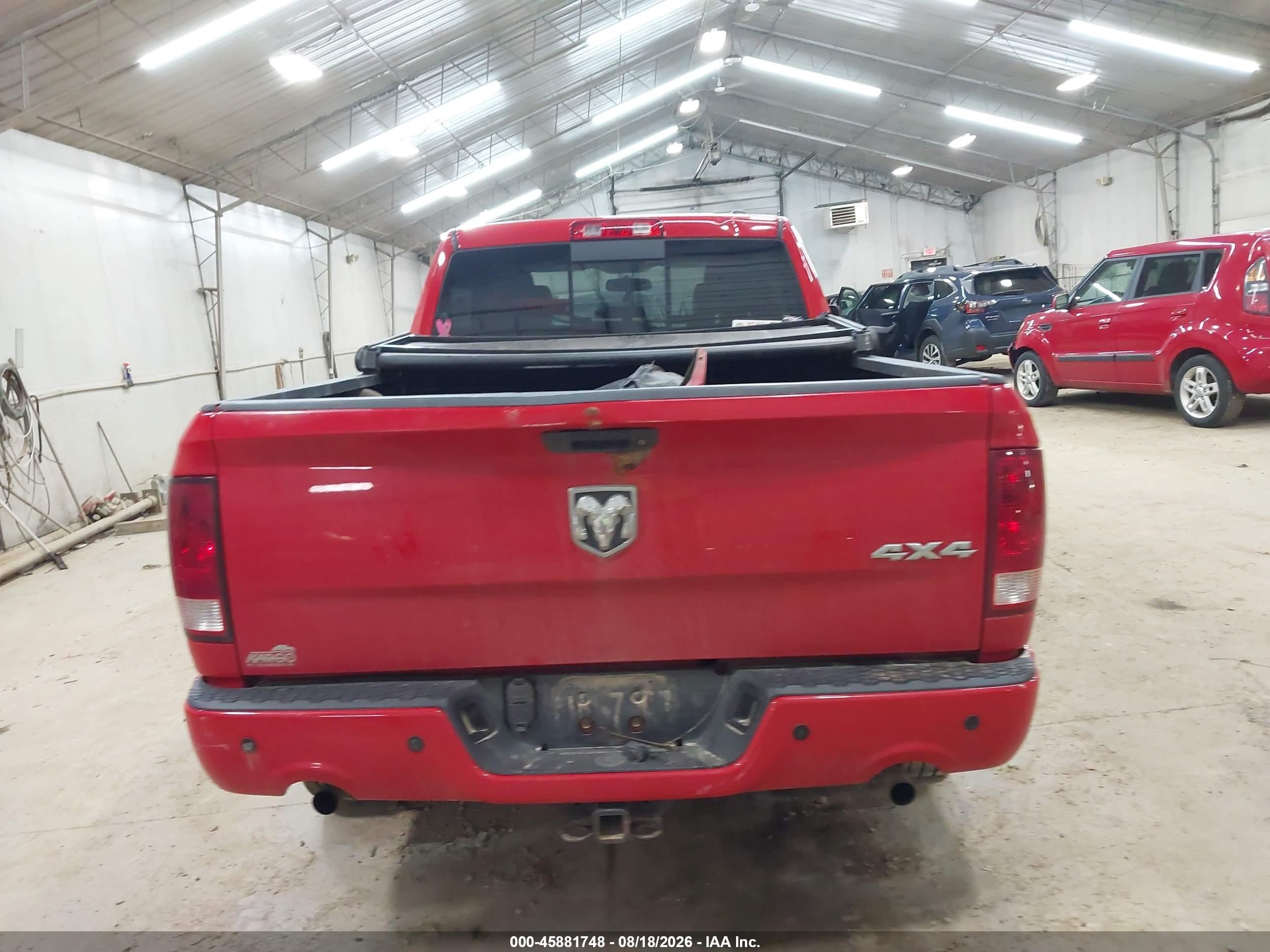2012 Ram 1500 Sport Red vin: 1C6RD7HT8CS114346
