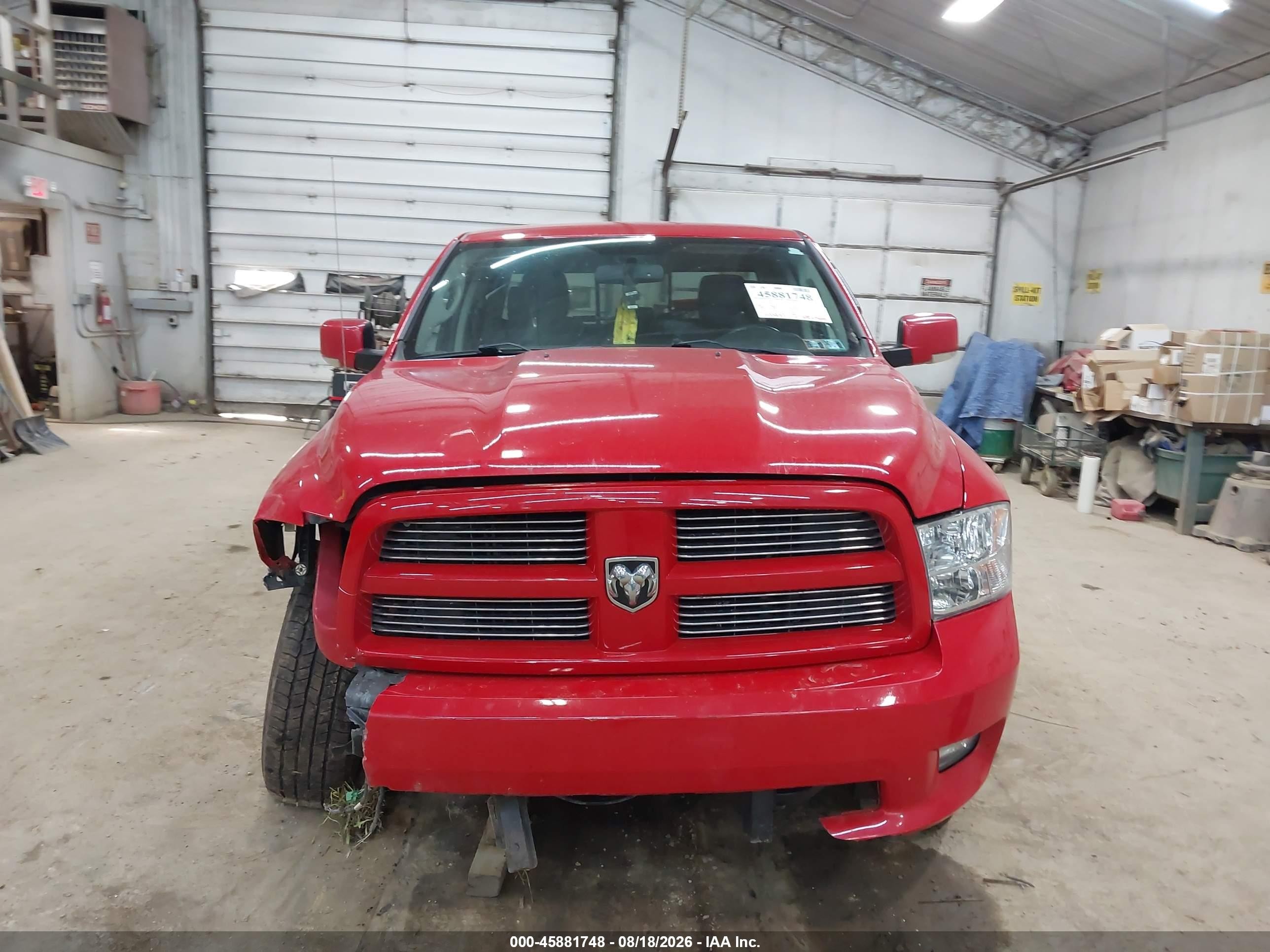 2012 Ram 1500 Sport Red vin: 1C6RD7HT8CS114346
