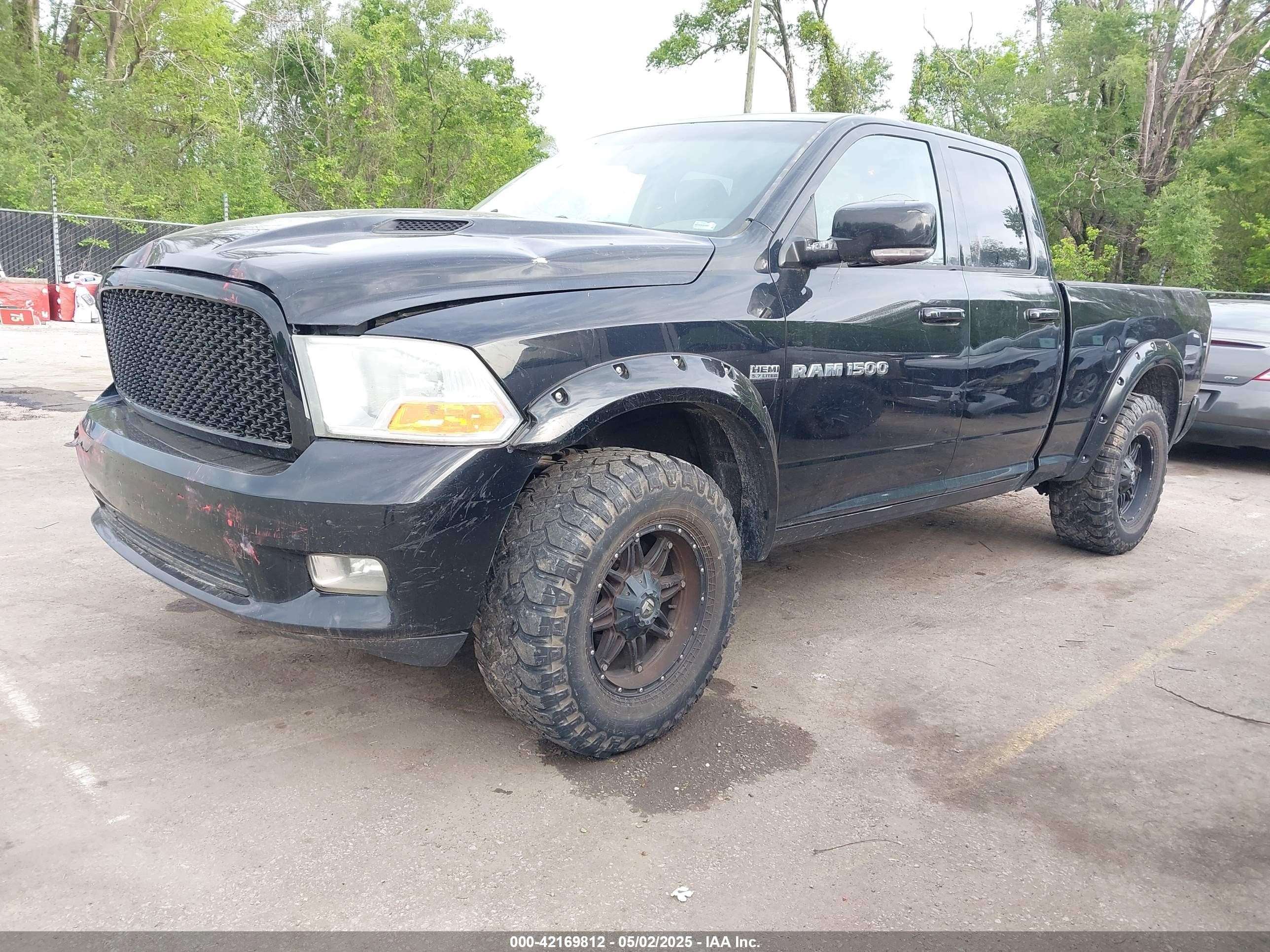 2012 Ram 1500 Sport Black vin: 1C6RD7HT9CS277376