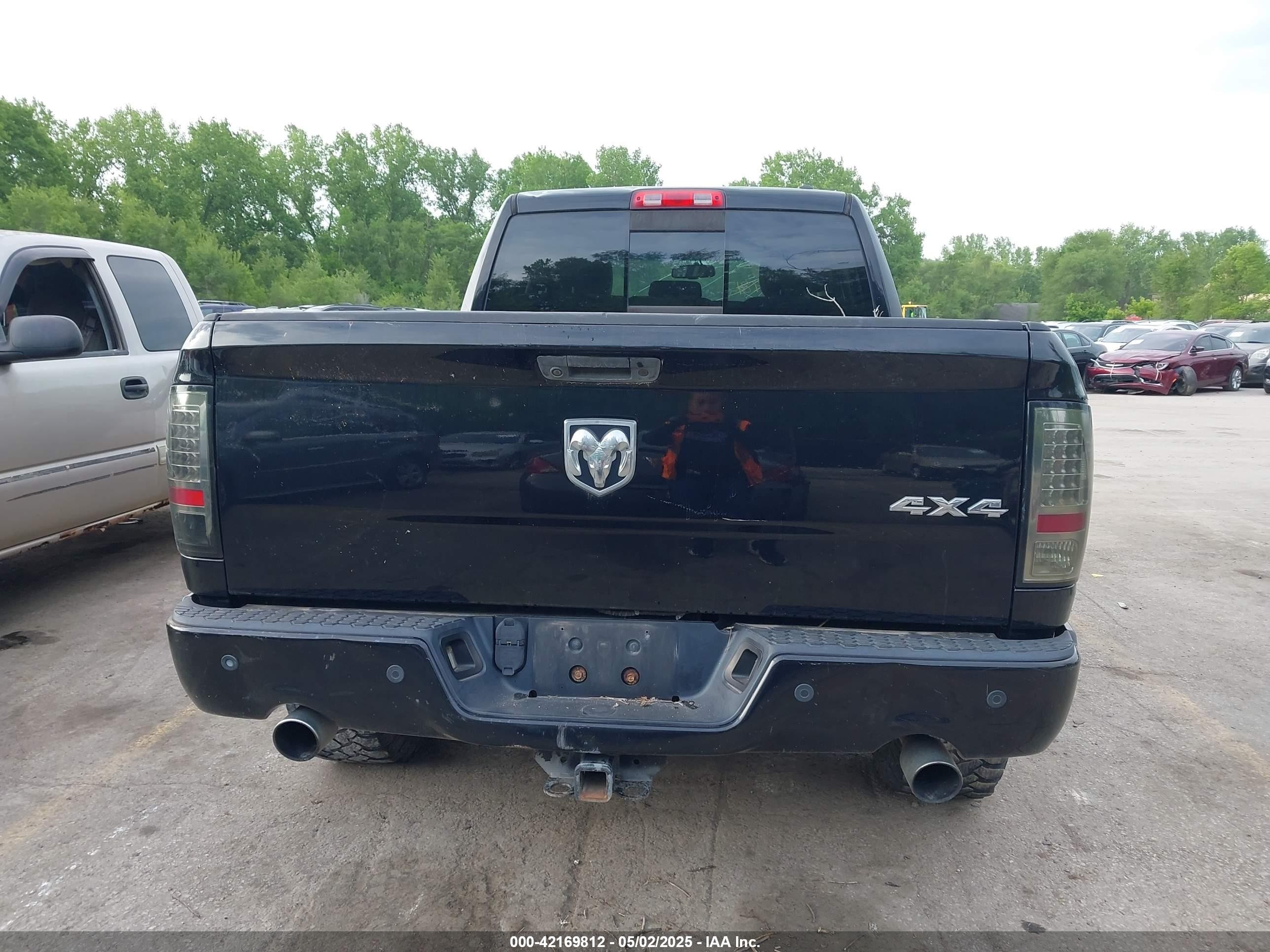 2012 Ram 1500 Sport Black vin: 1C6RD7HT9CS277376