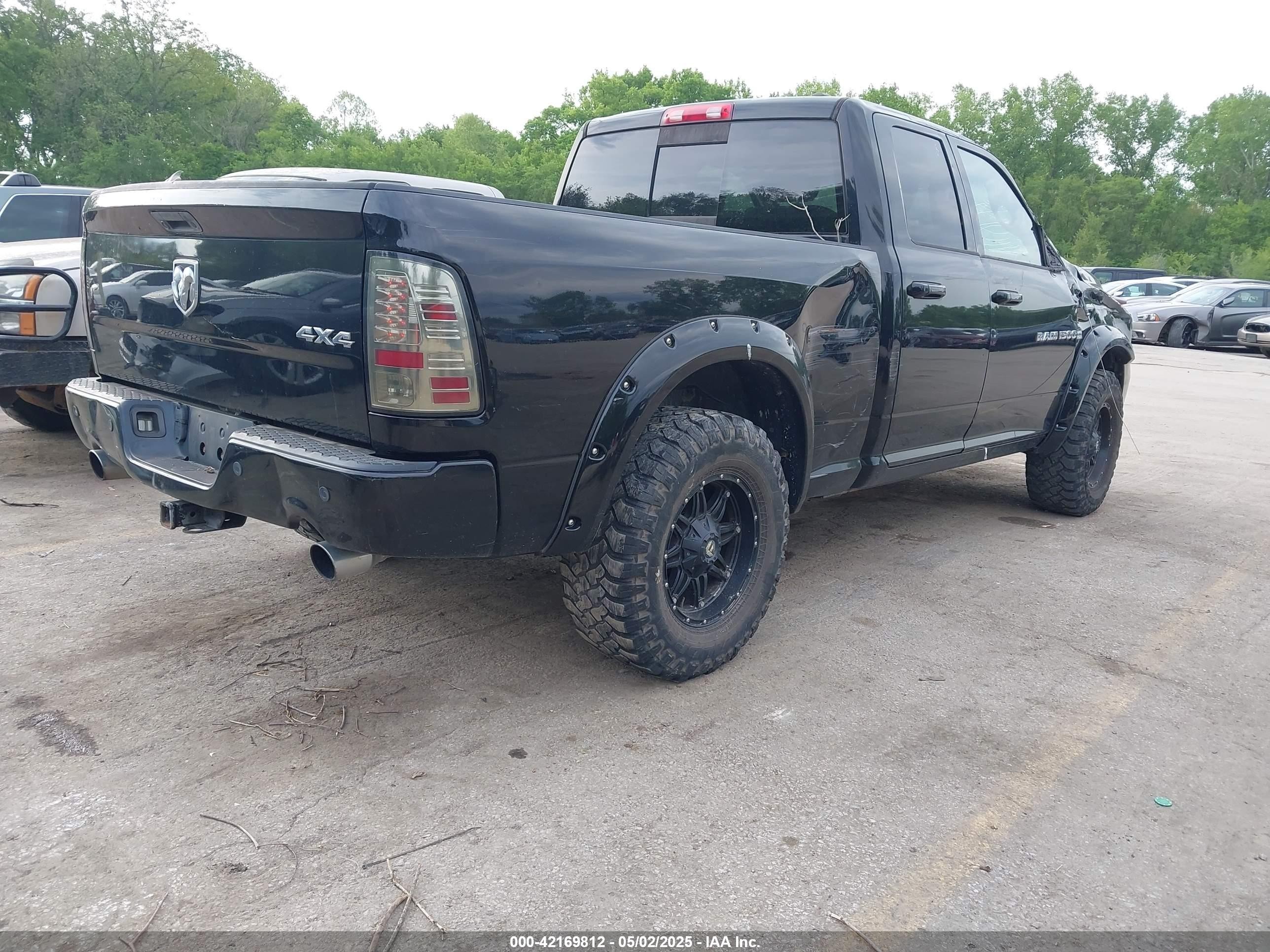 2012 Ram 1500 Sport Black vin: 1C6RD7HT9CS277376