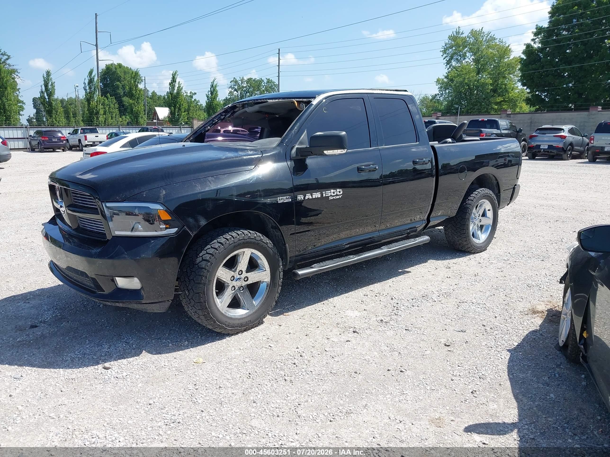 2012 Ram 1500 Sport Black vin: 1C6RD7HTXCS122058