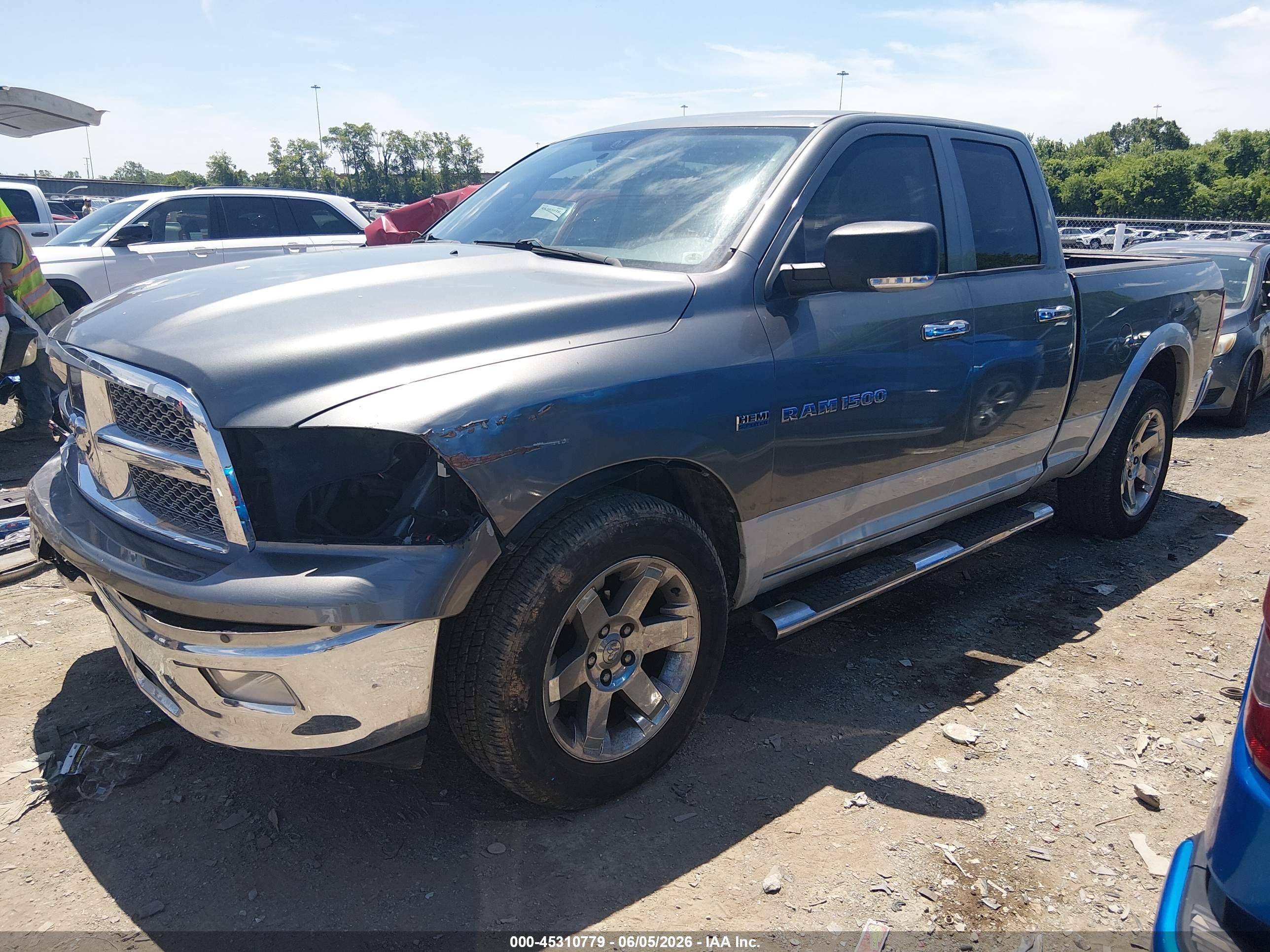 2012 Ram 1500 Laramie Gray vin: 1C6RD7JT7CS285812