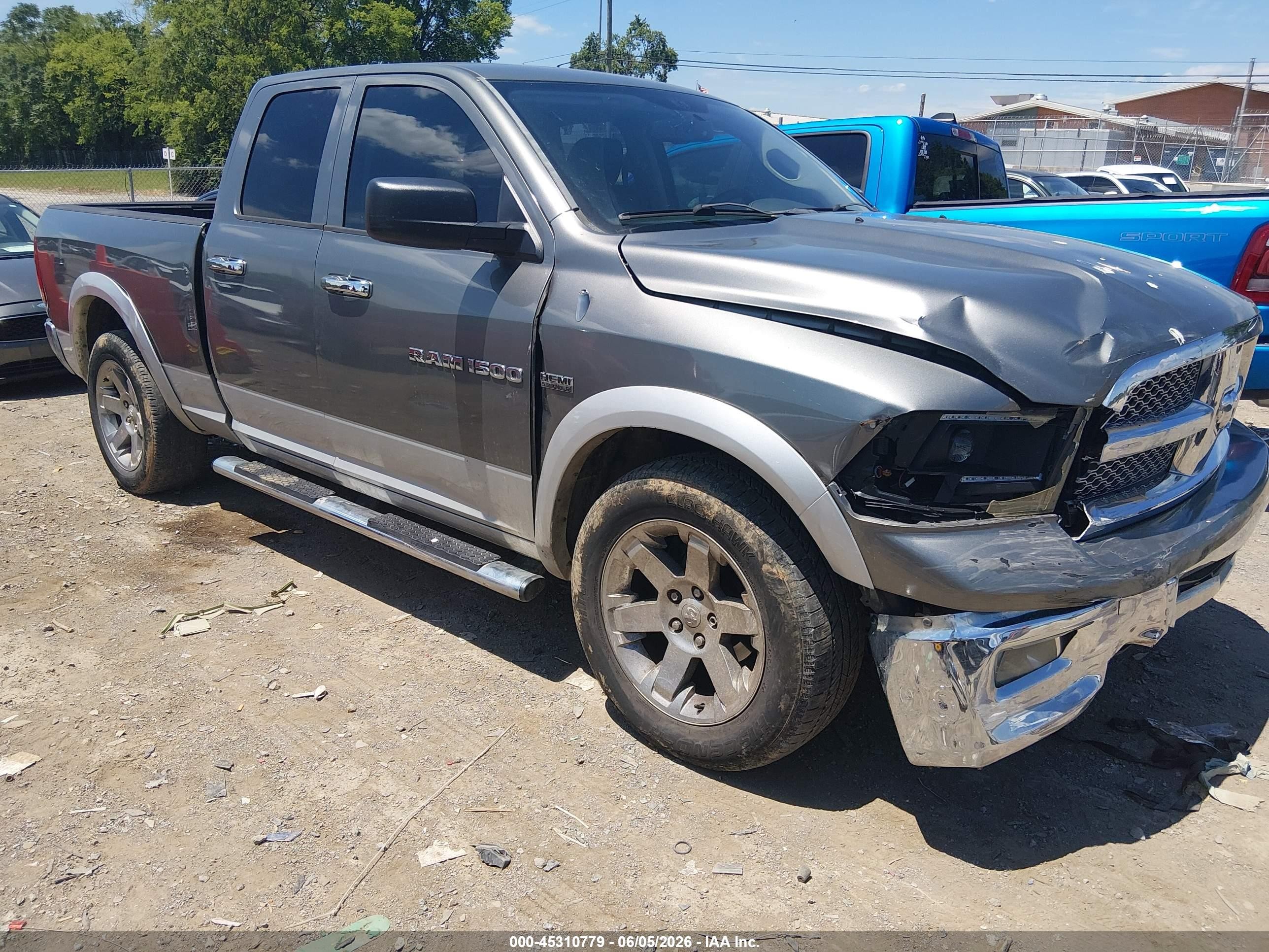 2012 Ram 1500 Laramie Gray vin: 1C6RD7JT7CS285812