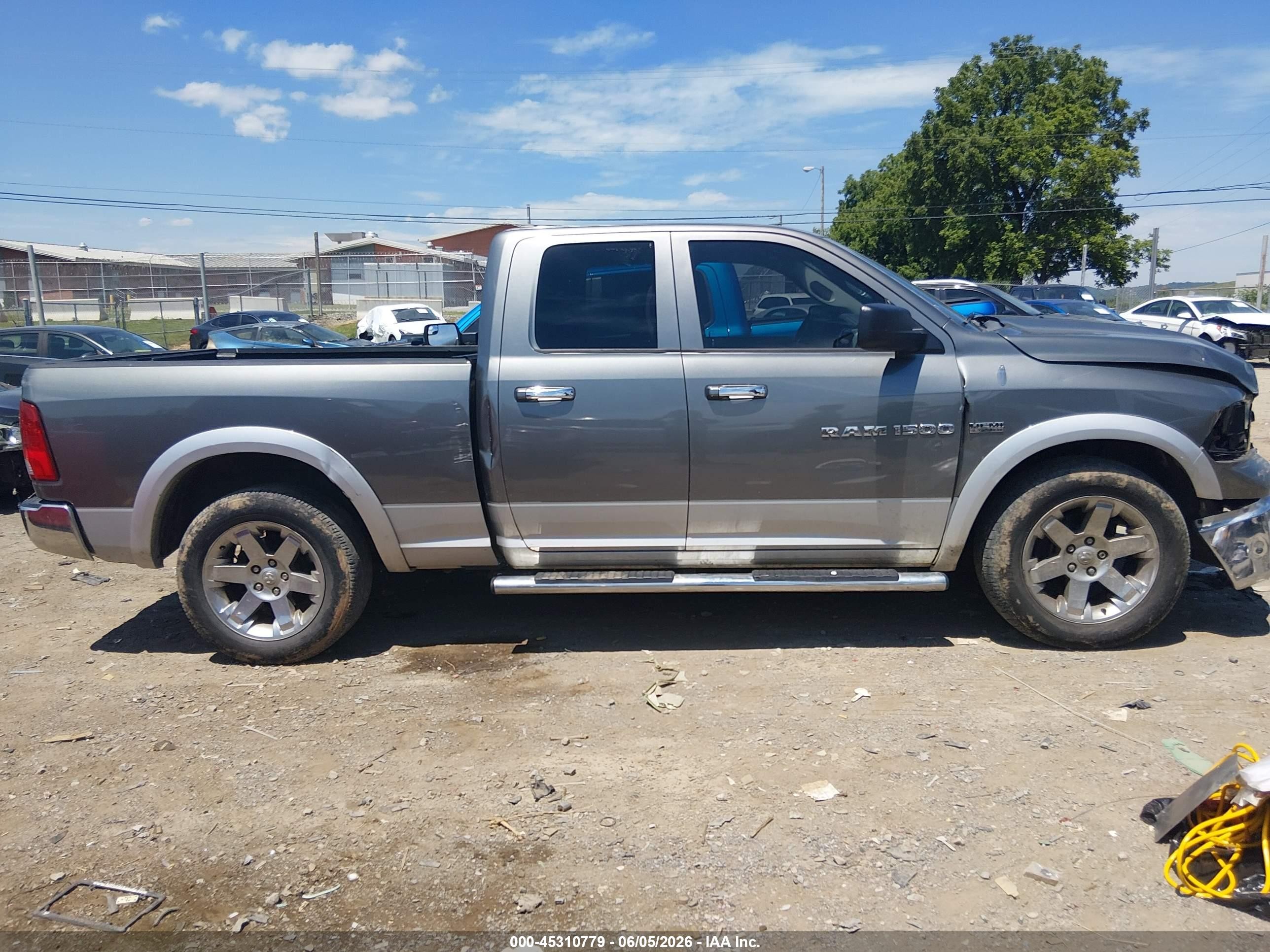 2012 Ram 1500 Laramie Gray vin: 1C6RD7JT7CS285812