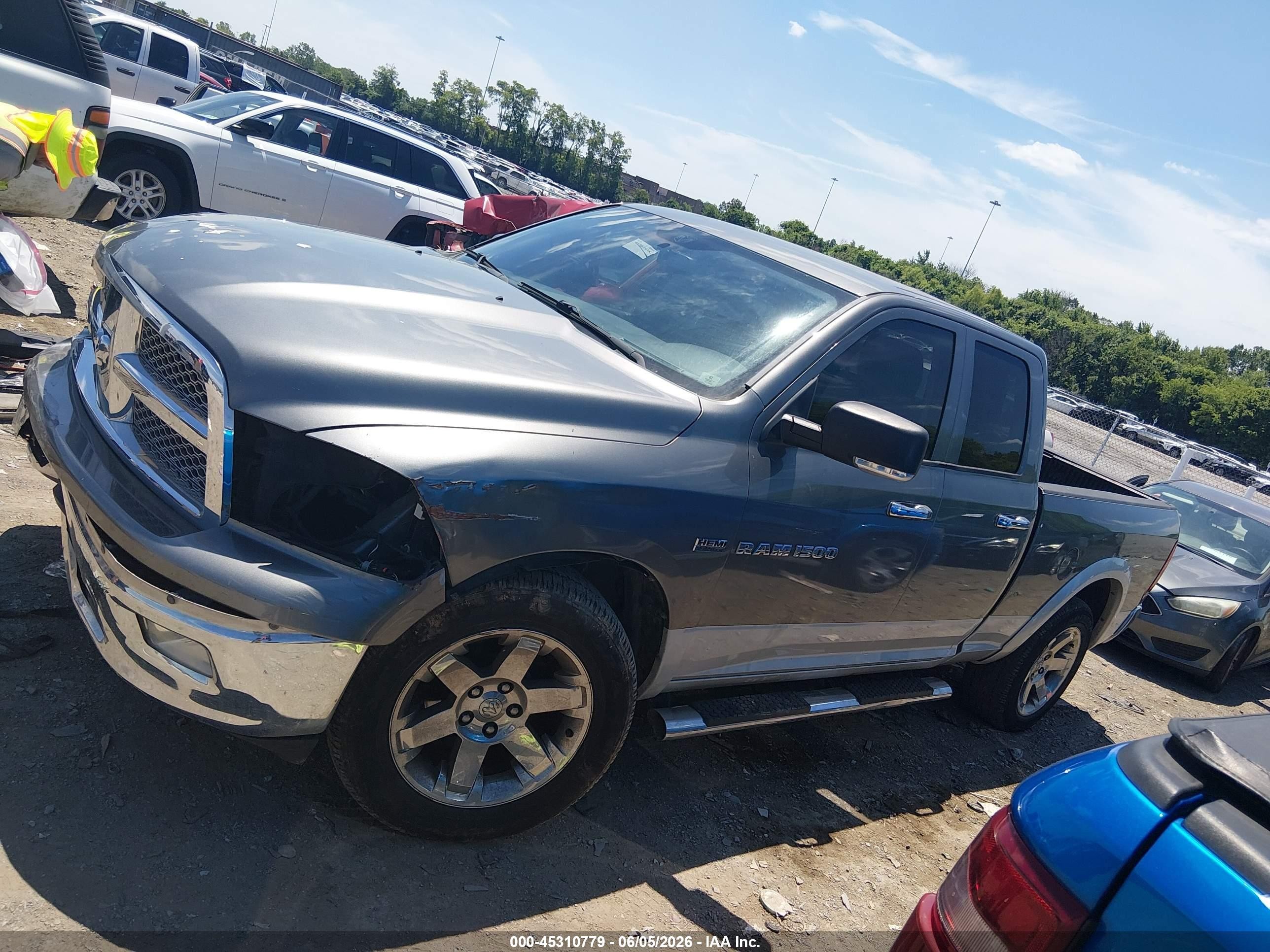 2012 Ram 1500 Laramie Gray vin: 1C6RD7JT7CS285812