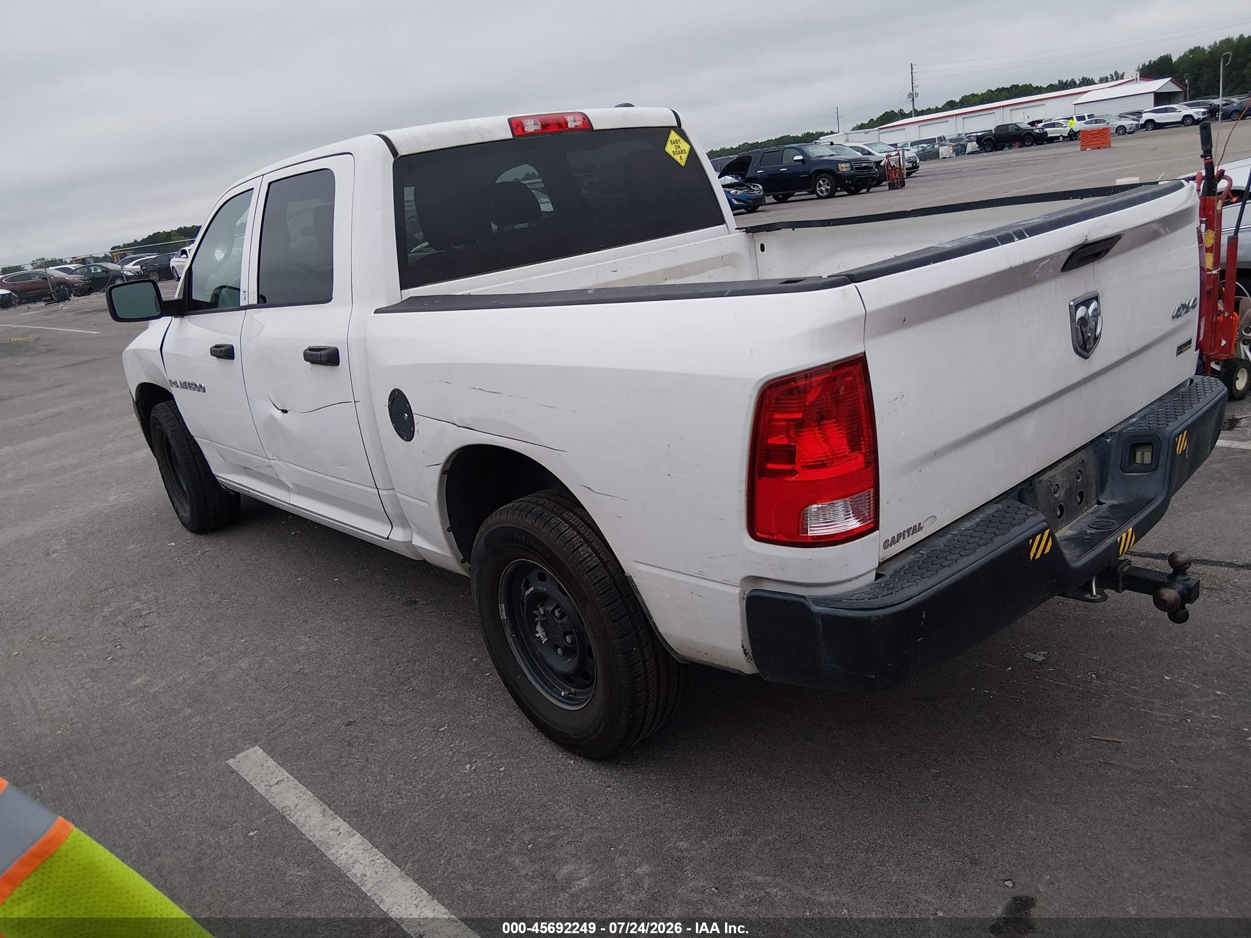 2012 Ram 1500 St White vin: 1C6RD7KP9CS319265