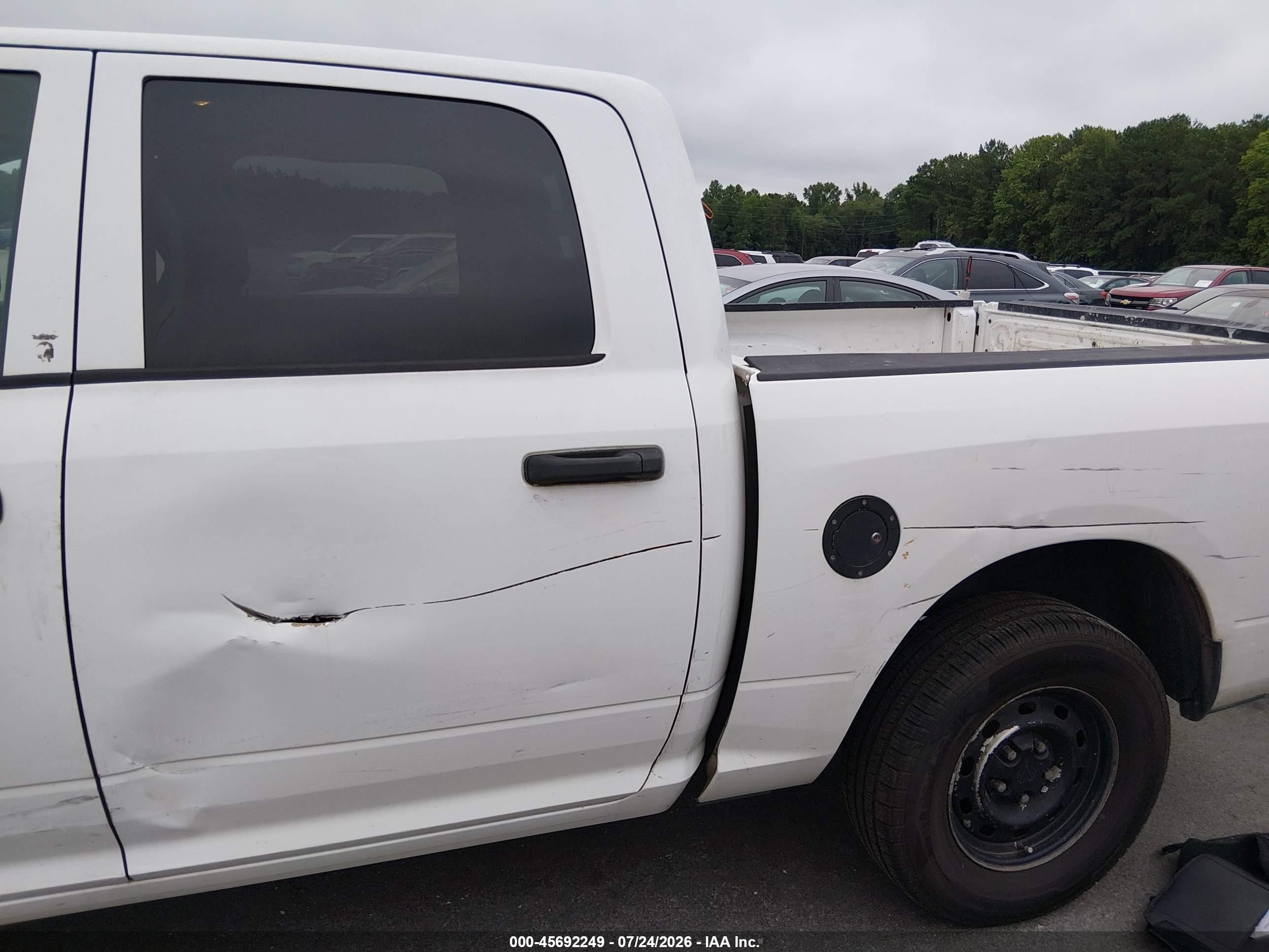 2012 Ram 1500 St White vin: 1C6RD7KP9CS319265