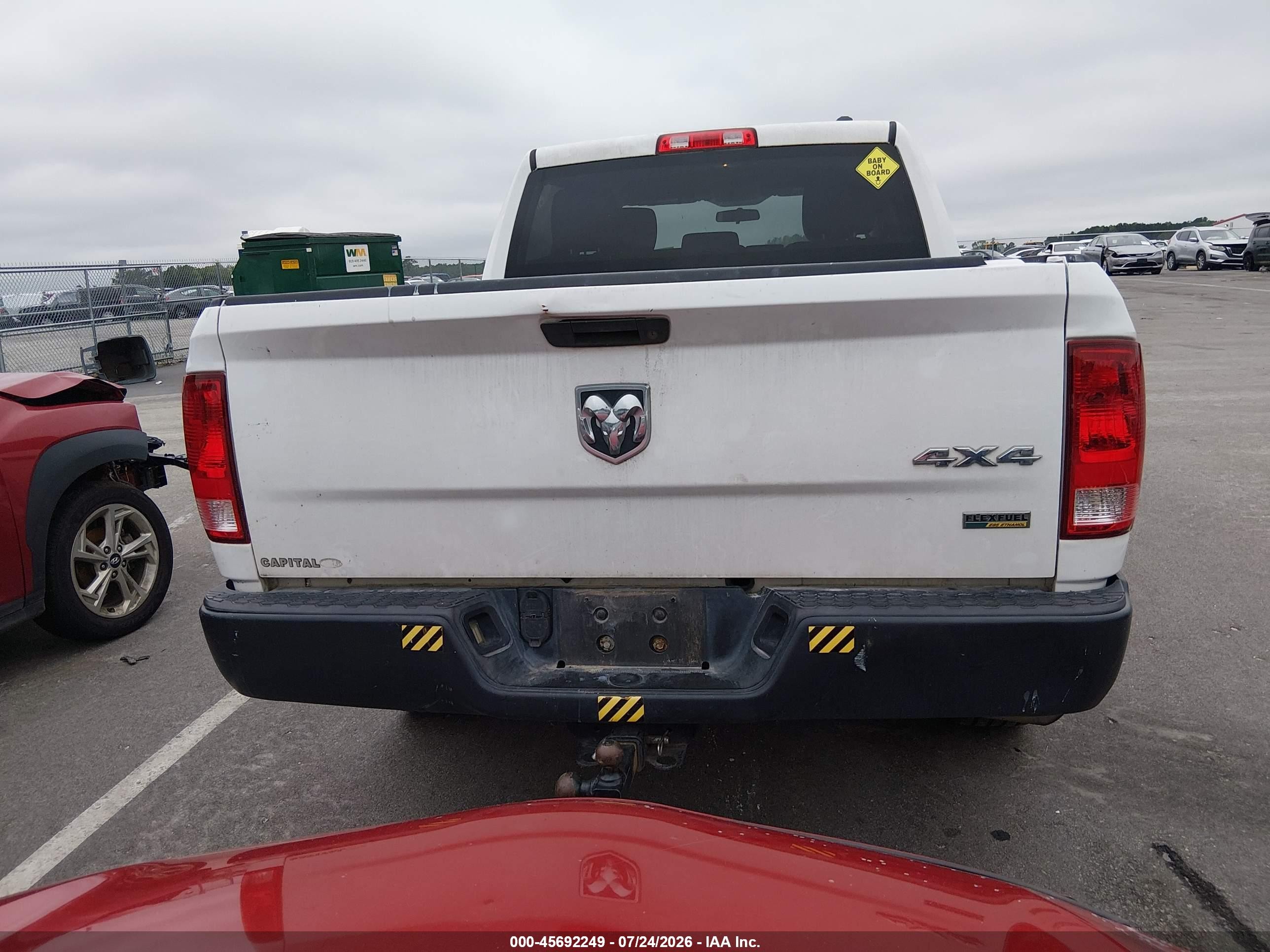 2012 Ram 1500 St White vin: 1C6RD7KP9CS319265