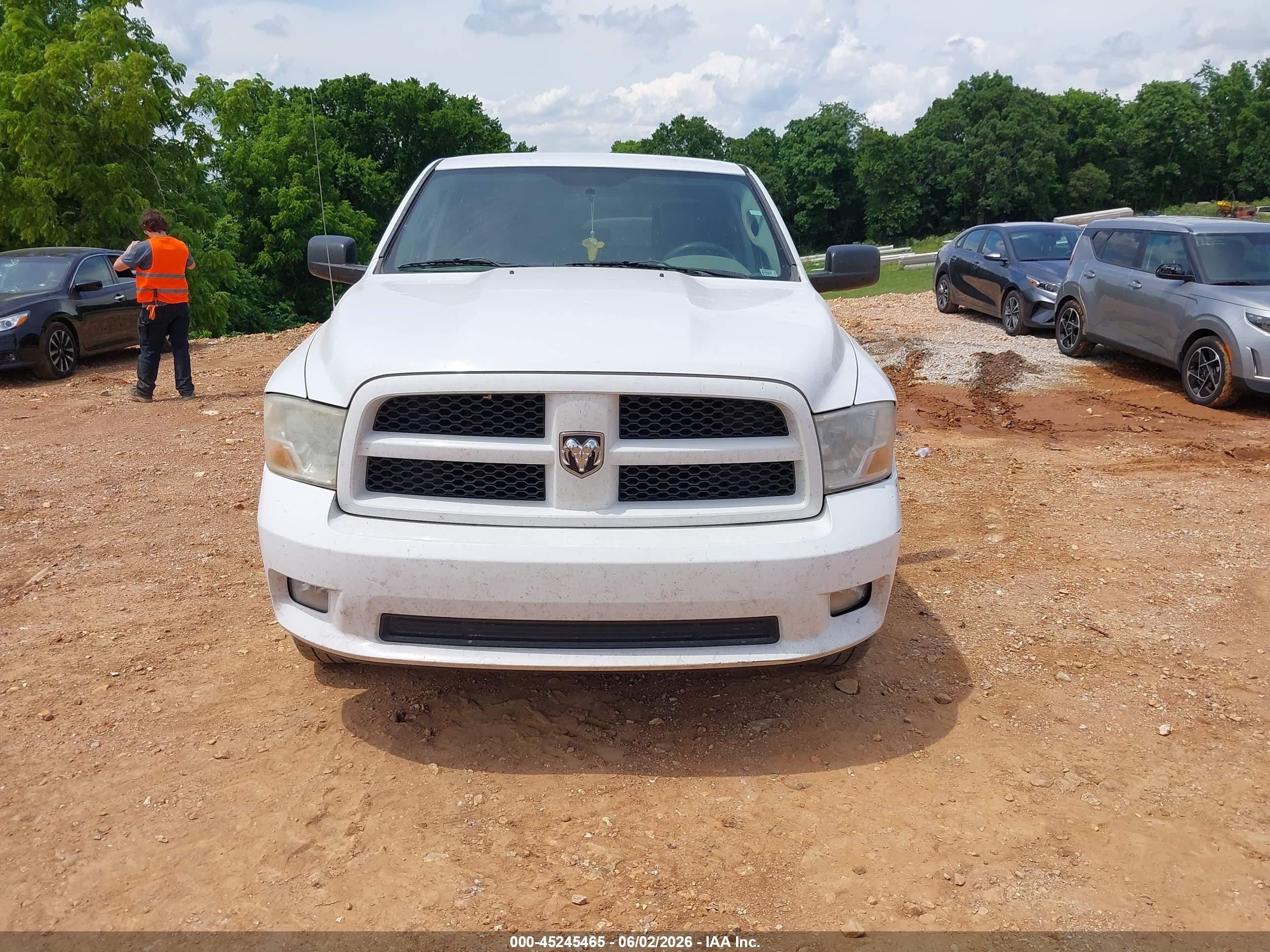 2012 Ram 1500 St White vin: 1C6RD7KT0CS176994