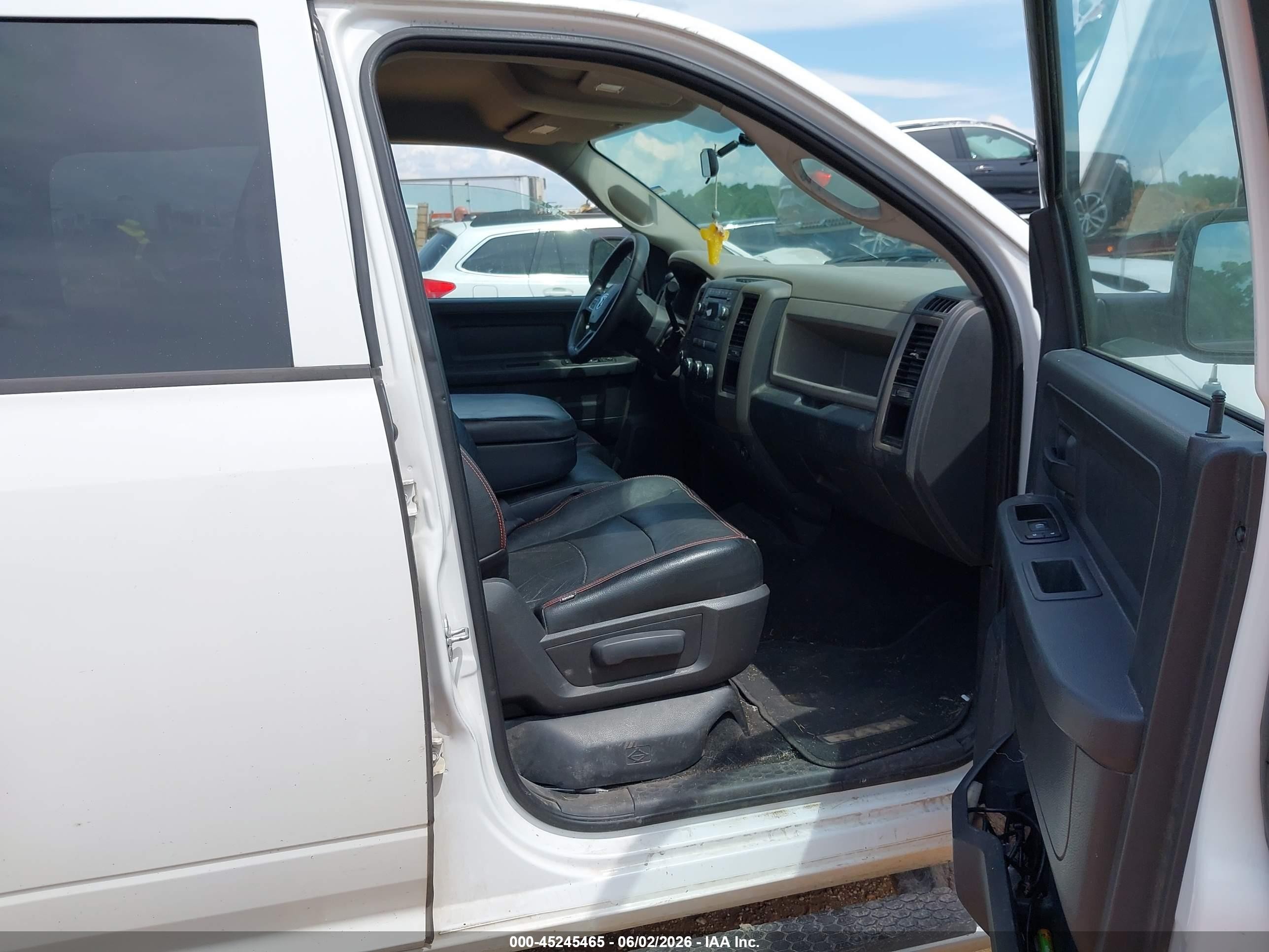 2012 Ram 1500 St White vin: 1C6RD7KT0CS176994