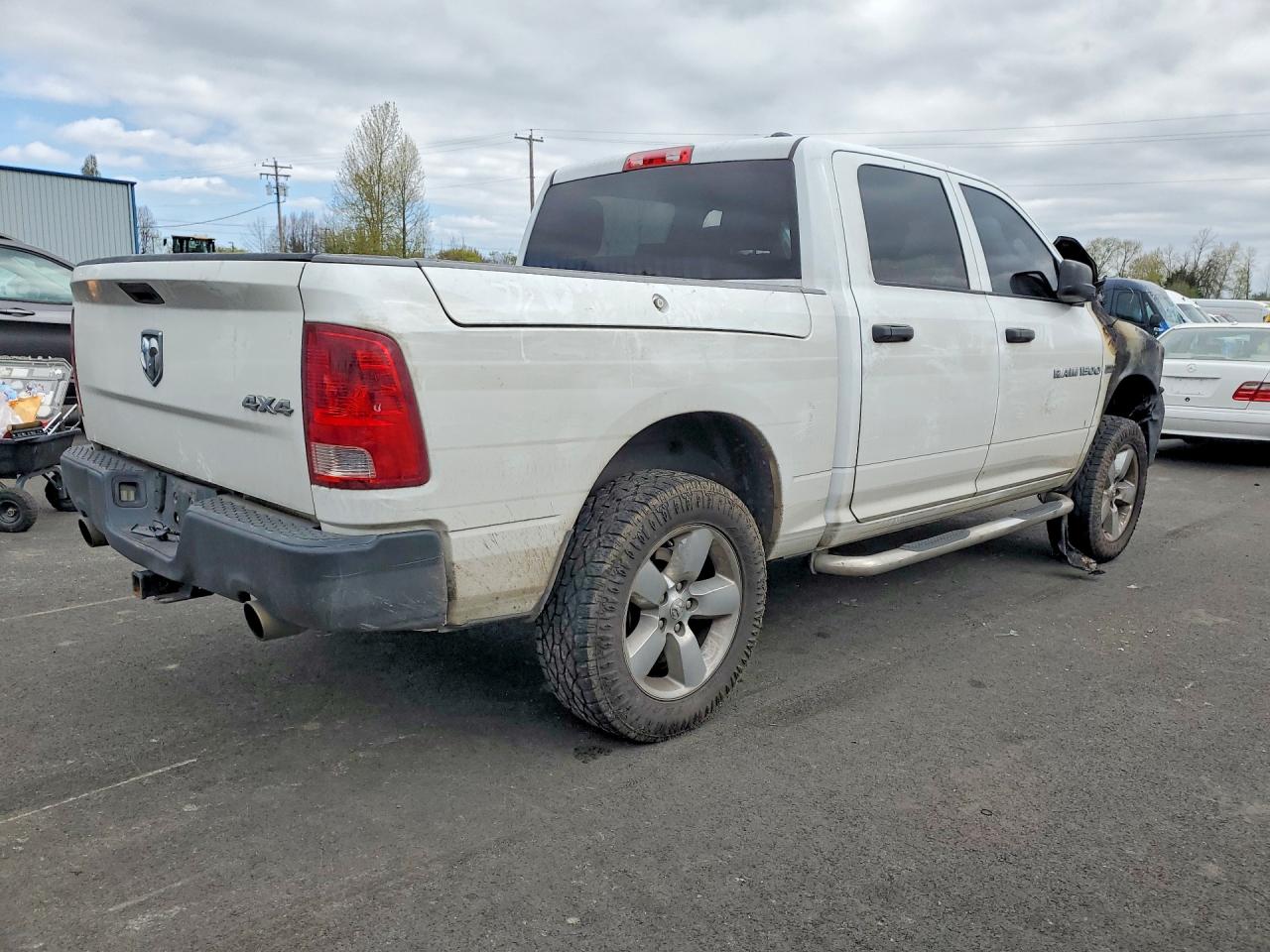 2012 Dodge Ram 1500 St White vin: 1C6RD7KT1CS185431