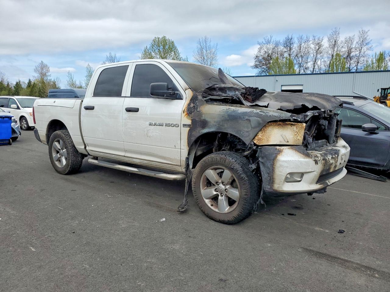 2012 Dodge Ram 1500 St White vin: 1C6RD7KT1CS185431