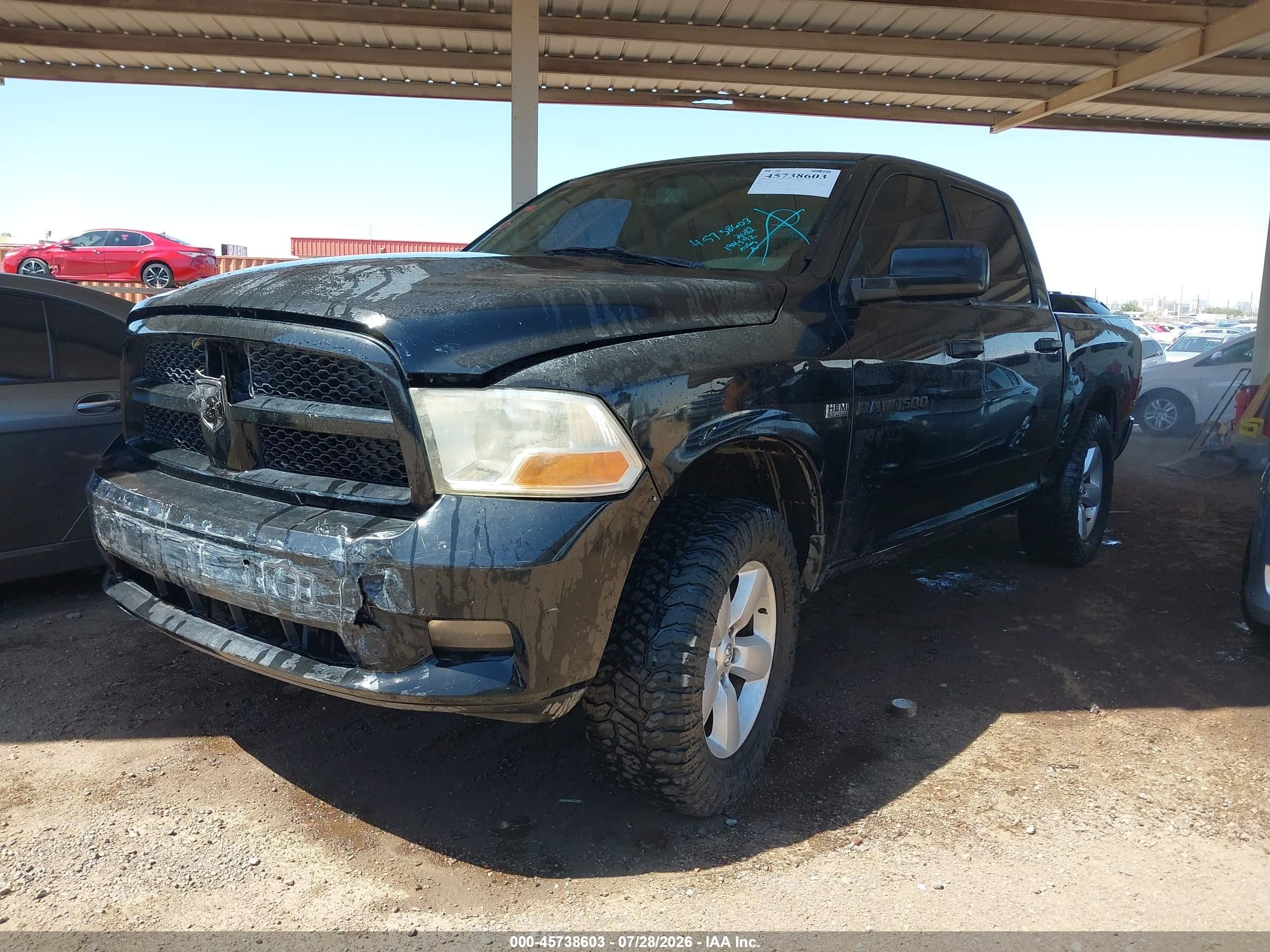 2012 Ram 1500 St Black vin: 1C6RD7KT2CS251372