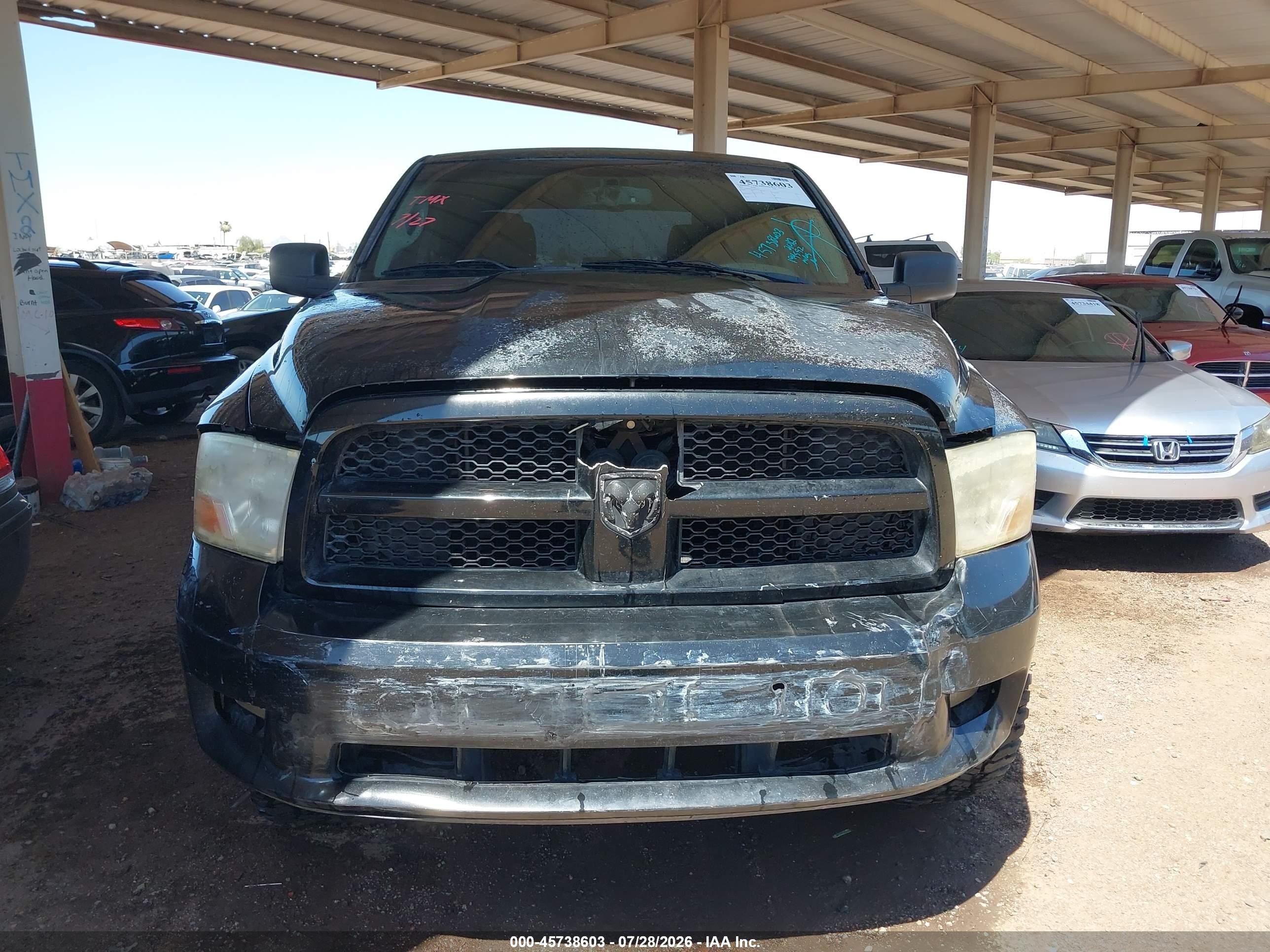 2012 Ram 1500 St Black vin: 1C6RD7KT2CS251372