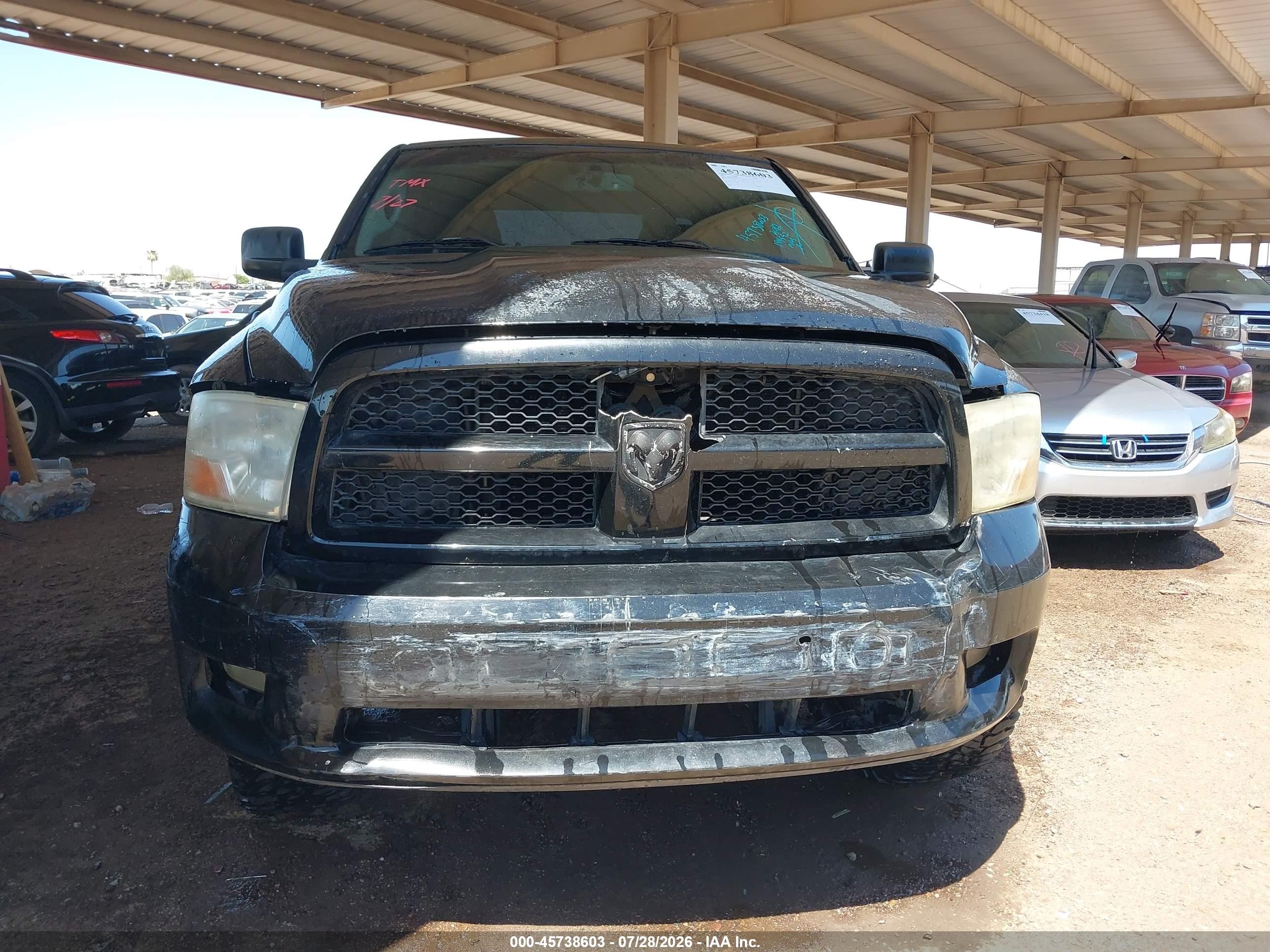 2012 Ram 1500 St Black vin: 1C6RD7KT2CS251372