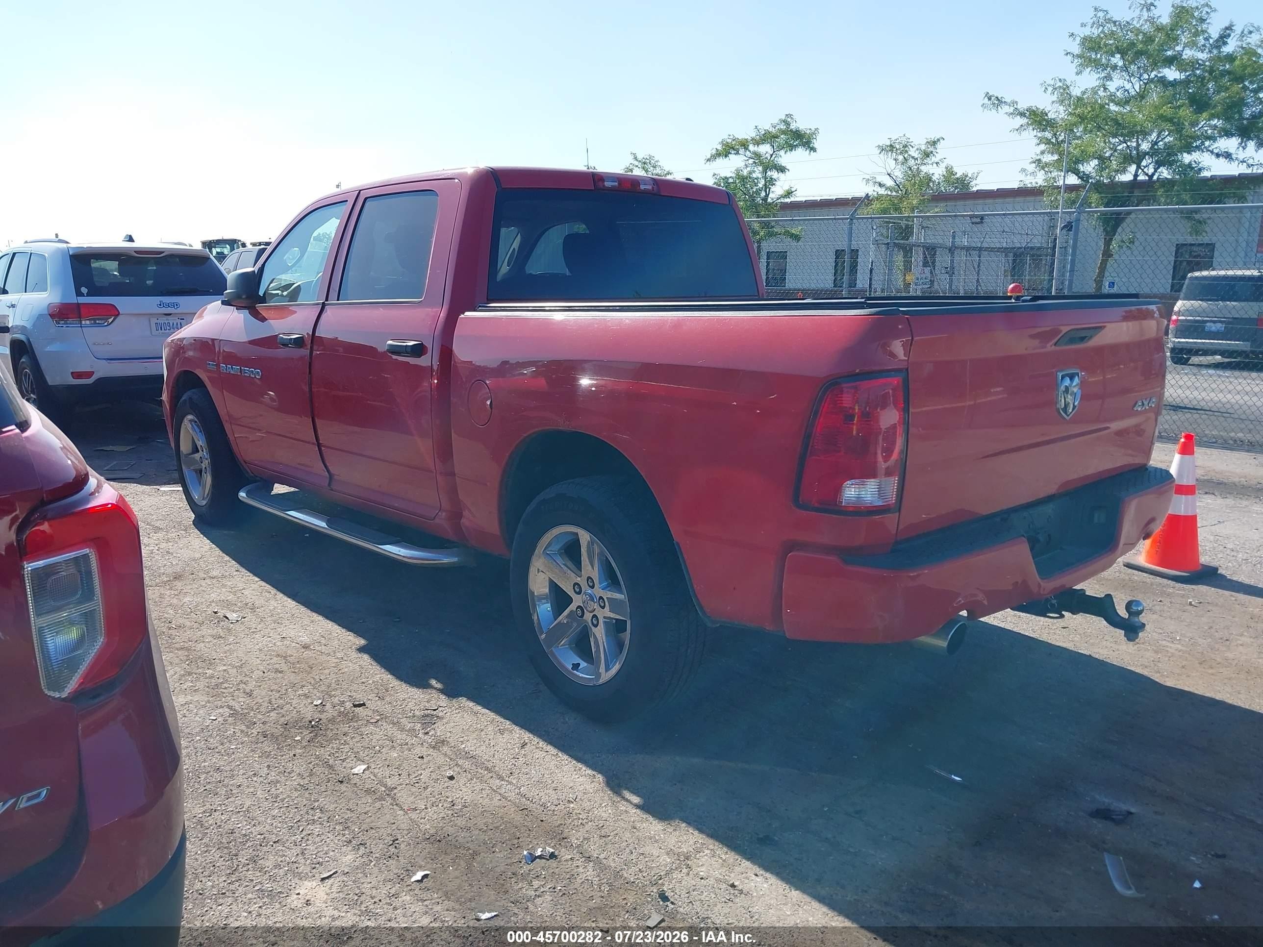 2012 Ram 1500 Express Red vin: 1C6RD7KT3CS234371